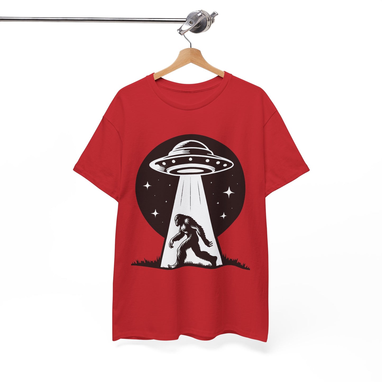 Bigfoot UFO Unisex Tee Graphic Design T-Shirt, GraphicTees, png, sublimation