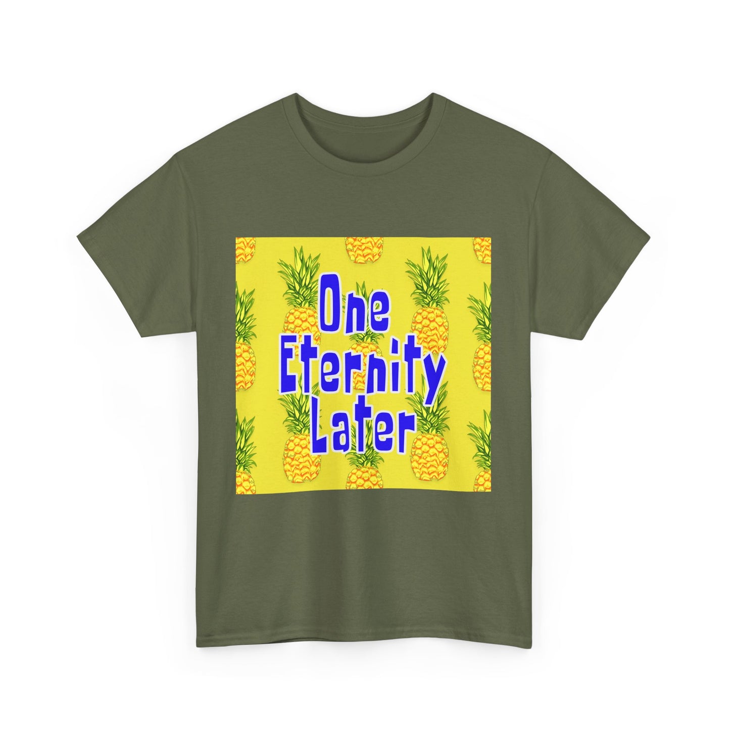 One Eternity Later, Unisex Heavy Cotton Tee, SpongeBob, cartoons, t-shirt, t-shirts, tshirt, png, funny, kids, GraphicTees