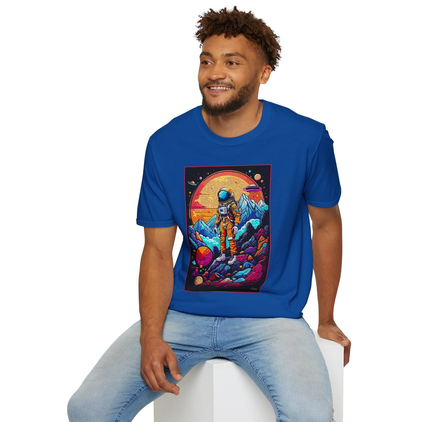 Astronaut Adventure T-Shirt | Cosmic Space Tee, Unisex Graphic Shirt, Gift for Space Lovers, Festival Wear, Outer Space Design