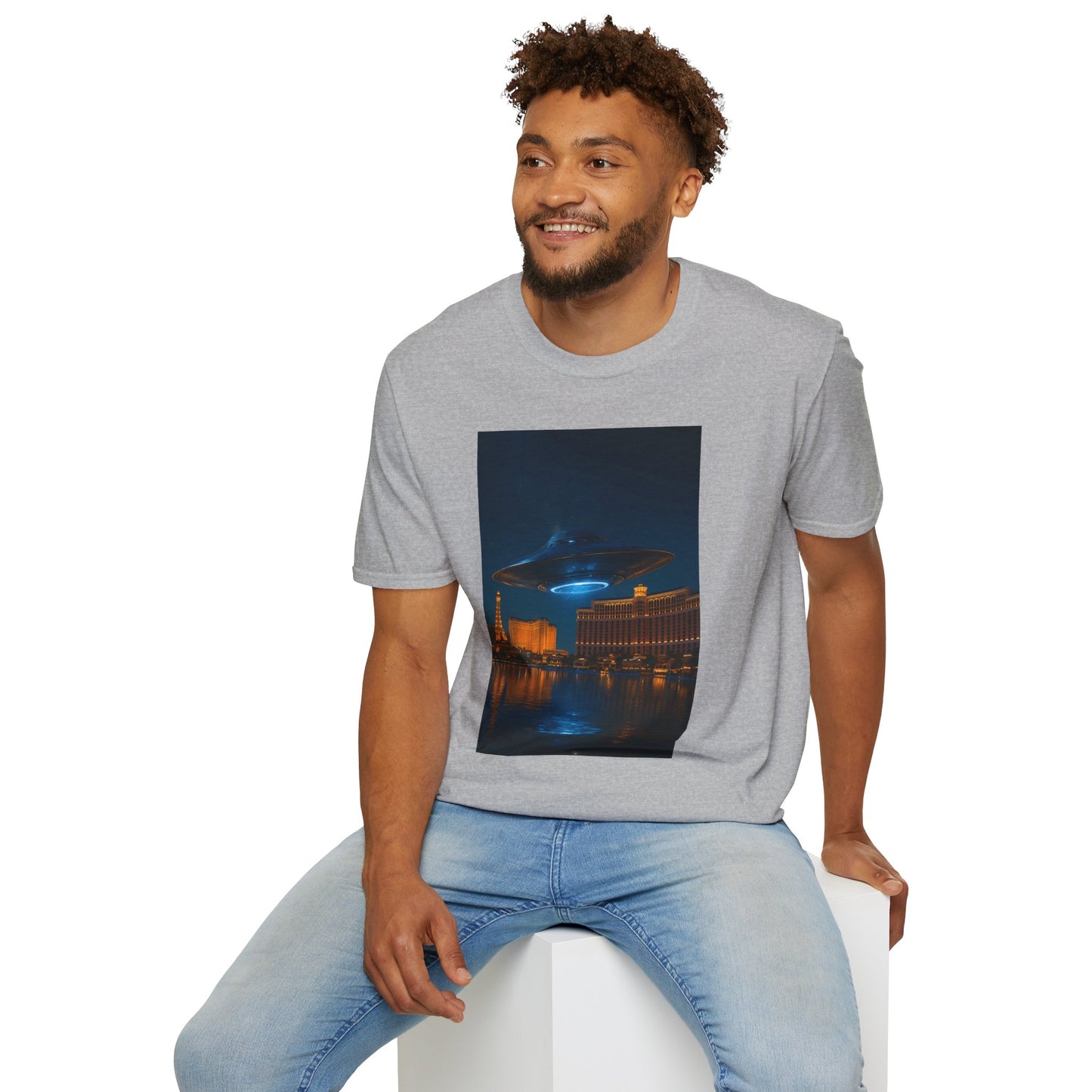 Mysterious UFO Over Vegas Unisex T-Shirt