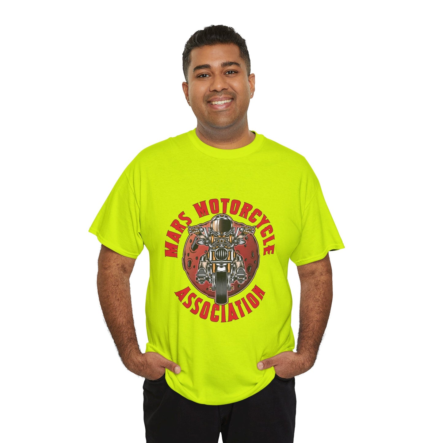 Mars Motorcycle Association Unisex Heavy Cotton Tee - Perfect Gift for Bikers