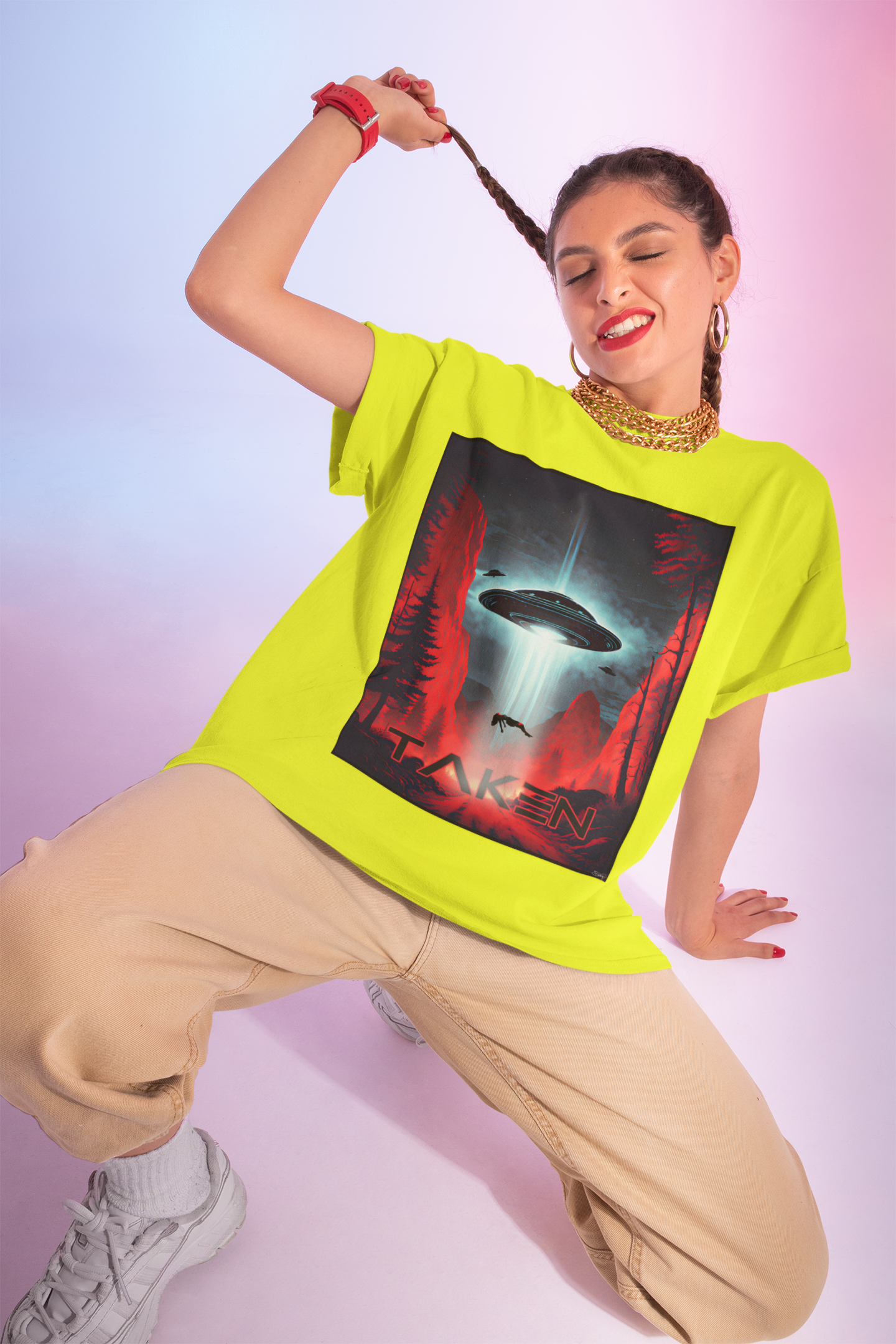 Taken, Unisex Heavy Cotton Tee, UFO inspired t-shirt, graphic design, art, png, t-shirts, tshirts, tee