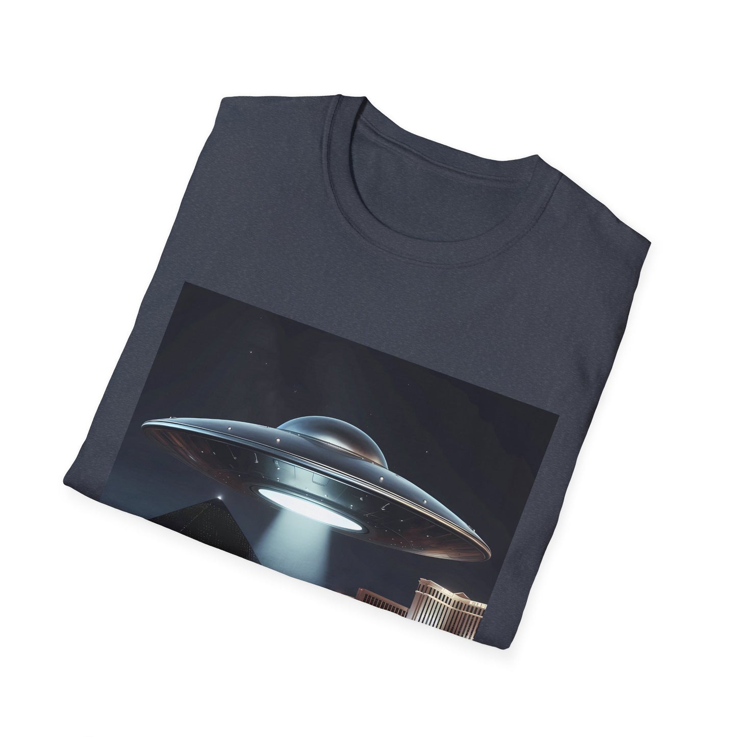 Vintage UFO Graphic Unisex T-Shirt, Retro Tee for Sci-Fi Lovers, Gift for Space Enthusiasts, Cool Alien Design, Unique Casual Wear