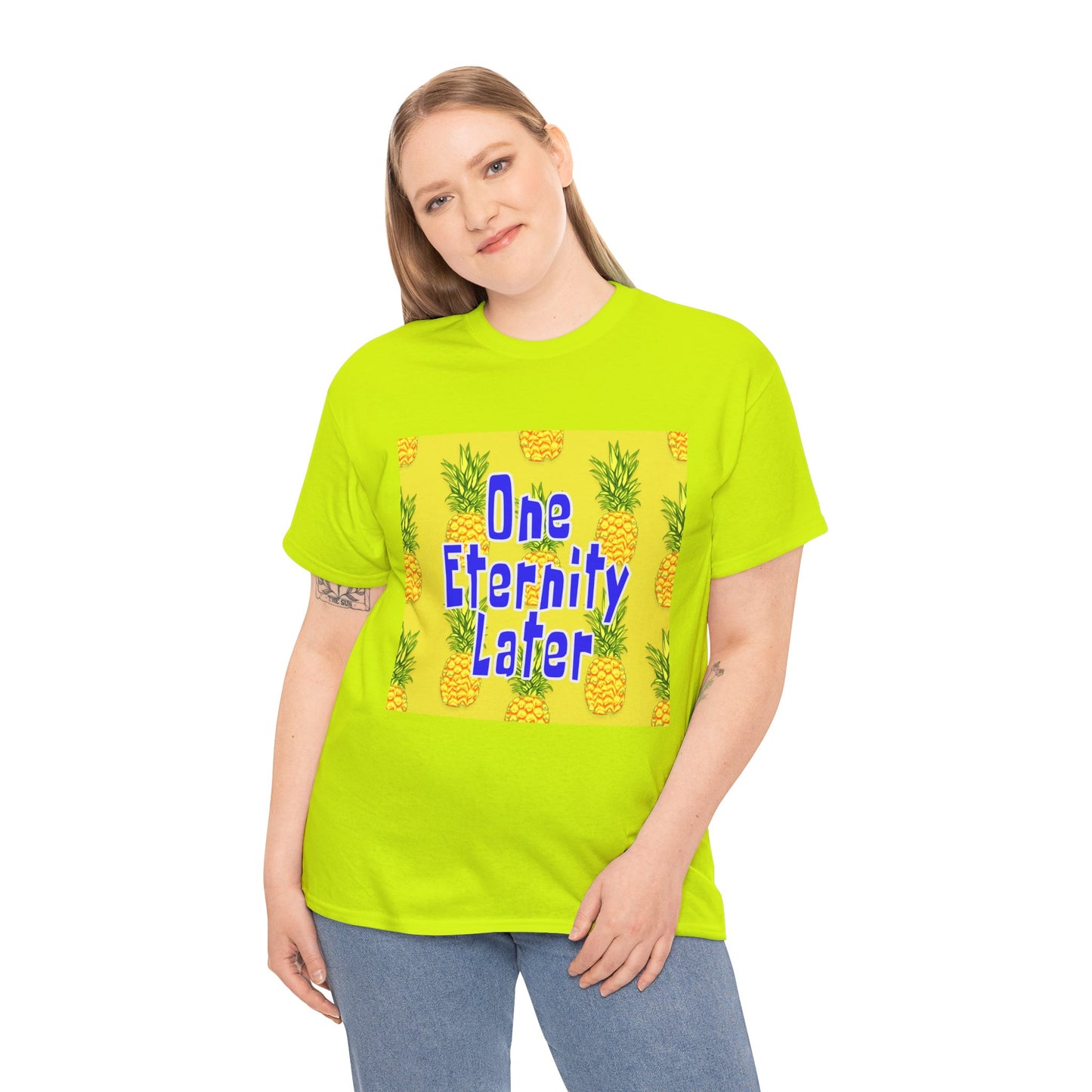 One Eternity Later, Unisex Heavy Cotton Tee, SpongeBob, cartoons, t-shirt, t-shirts, tshirt, png, funny, kids, GraphicTees