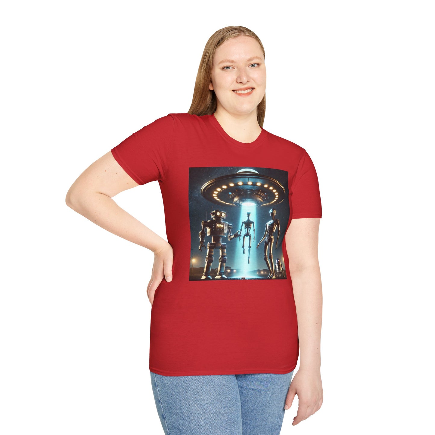 Retro Sci-Fi Unisex T-Shirt, Alien Design Shirt, Gift for Space Lovers, Cool Graphic Tee, Perfect for Sci-Fi Fans, Casual Wear