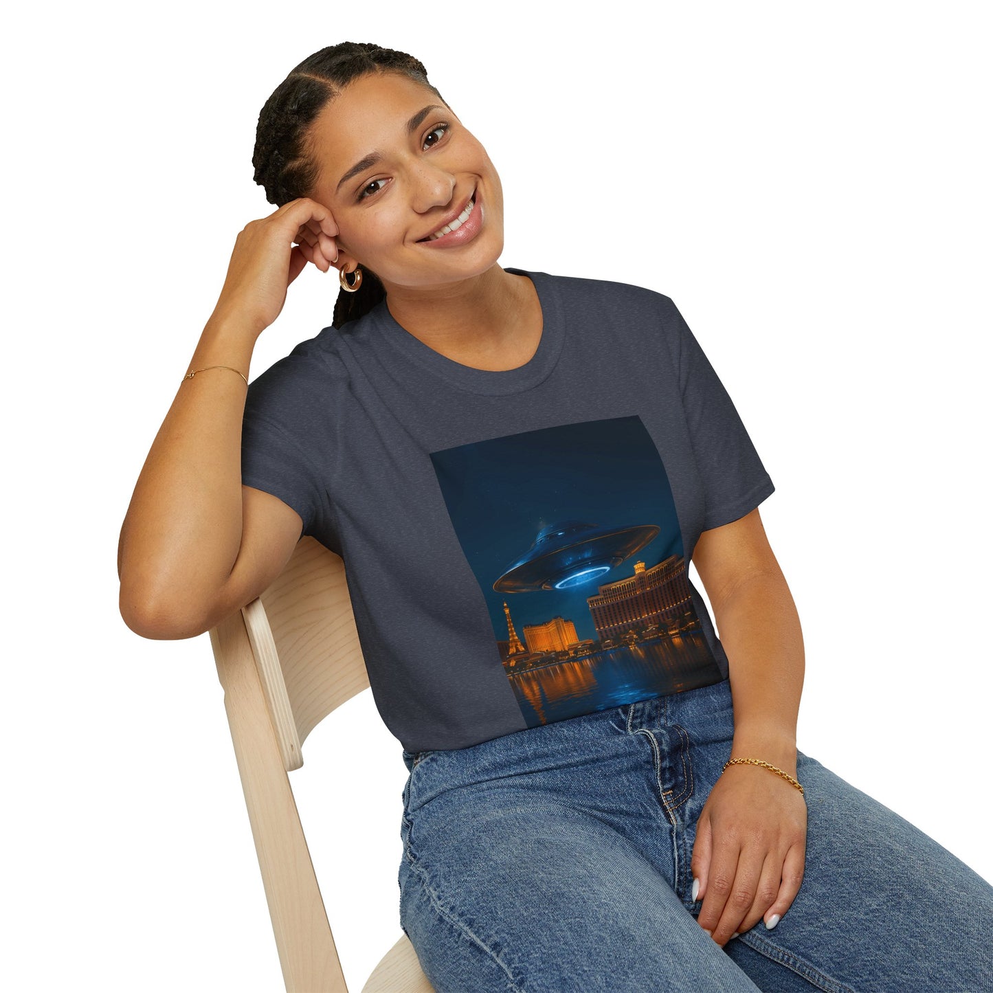 Mysterious UFO Over Vegas Unisex T-Shirt