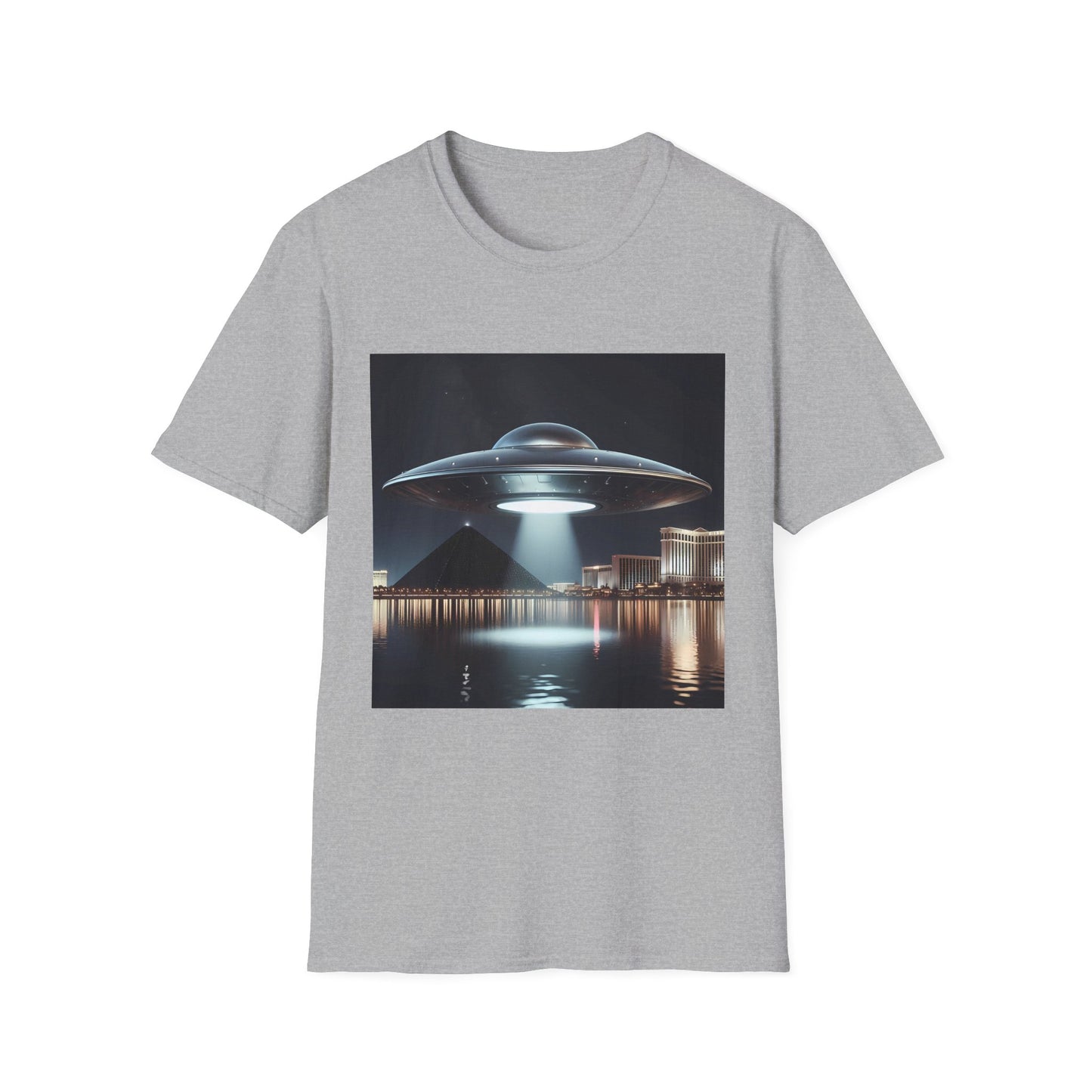 Vintage UFO Graphic Unisex T-Shirt, Retro Tee for Sci-Fi Lovers, Gift for Space Enthusiasts, Cool Alien Design, Unique Casual Wear