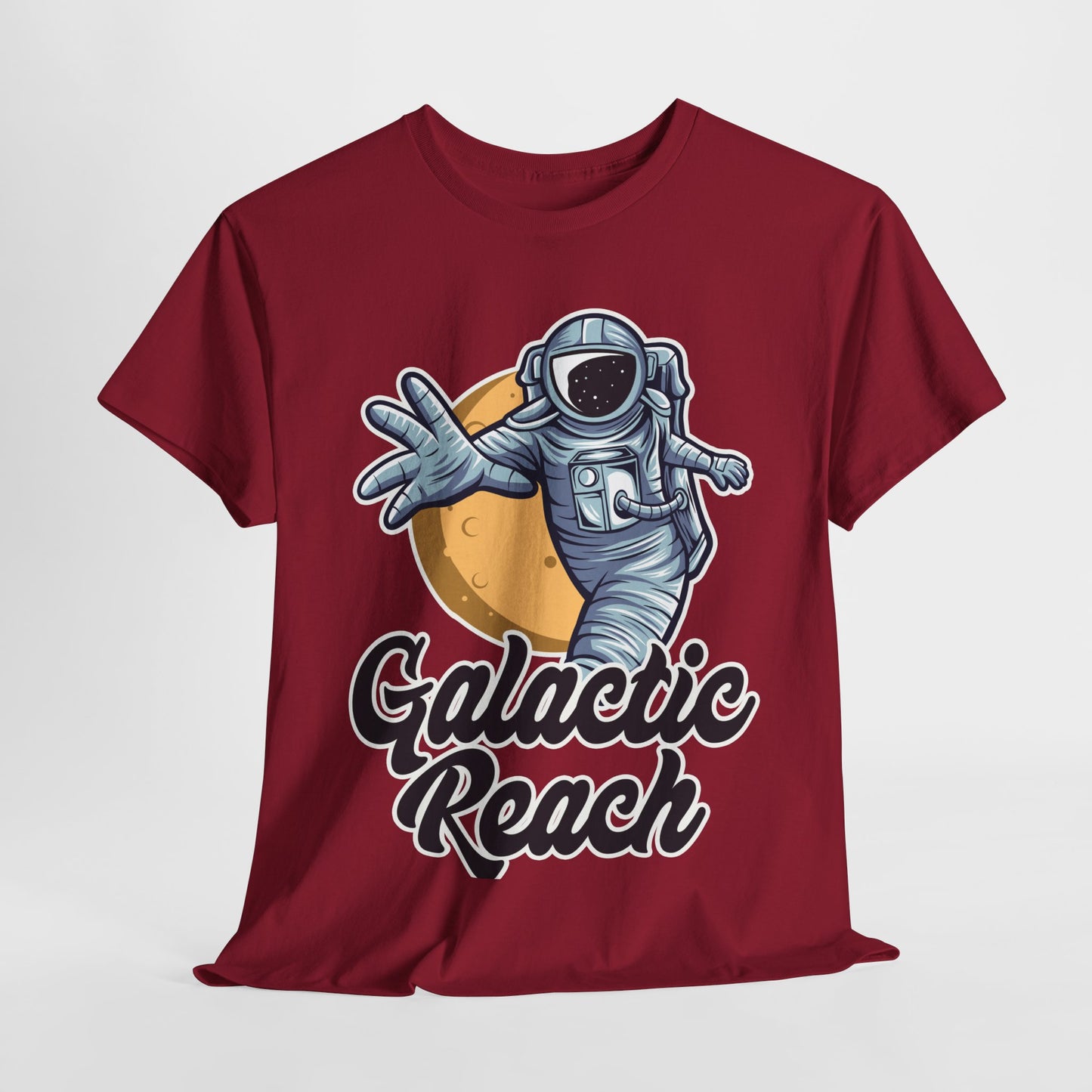 Galactic Reach, Astronaut, Unisex Heavy Cotton Tee, Express Delivery available, graphic design, png