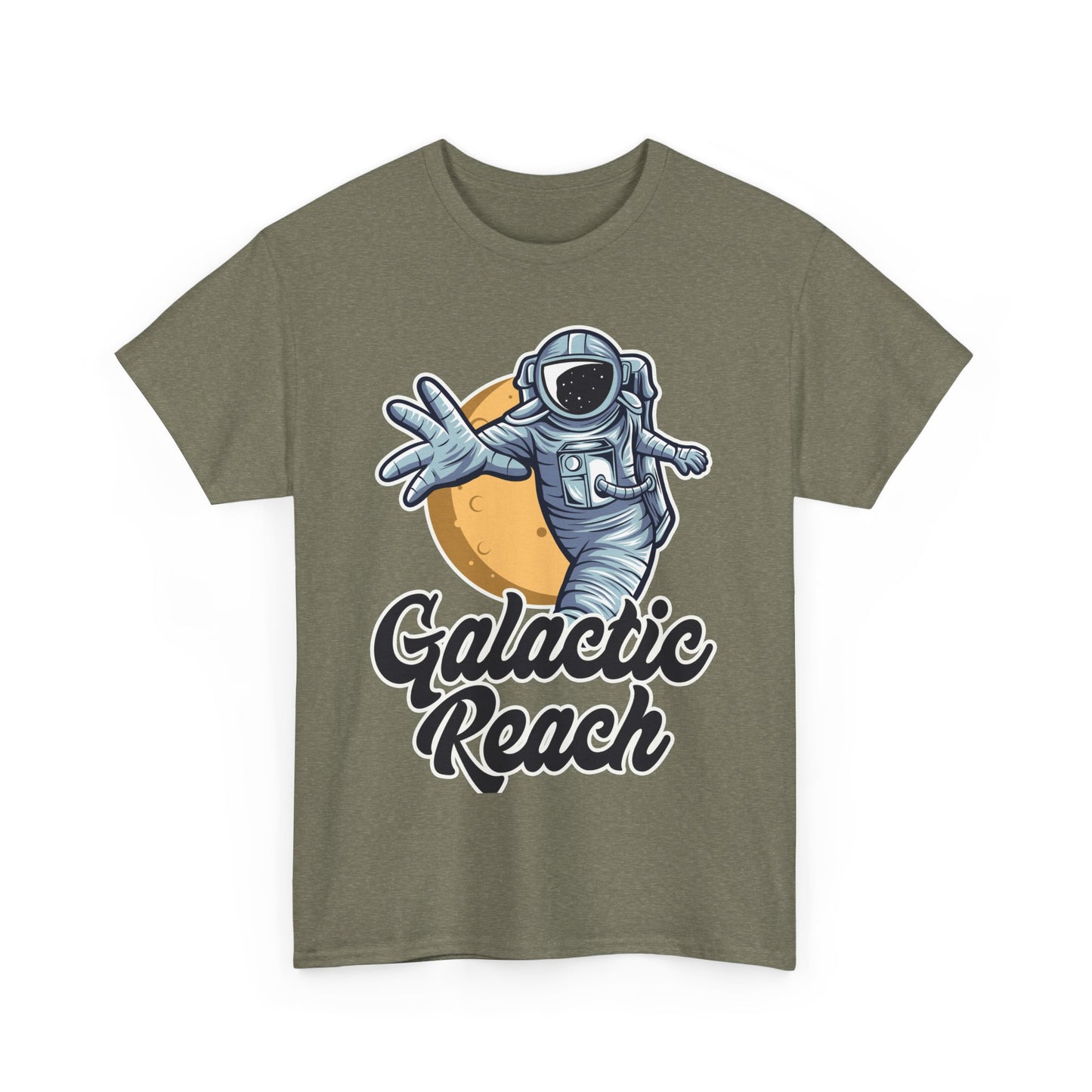 Galactic Reach, Astronaut, Unisex Heavy Cotton Tee, Express Delivery available, graphic design, png