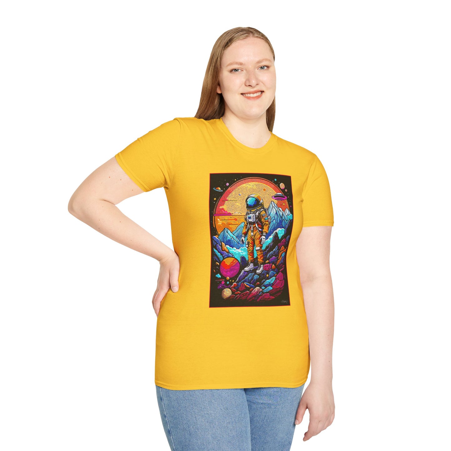 Astronaut Adventure T-Shirt | Cosmic Space Tee, Unisex Graphic Shirt, Gift for Space Lovers, Festival Wear, Outer Space Design