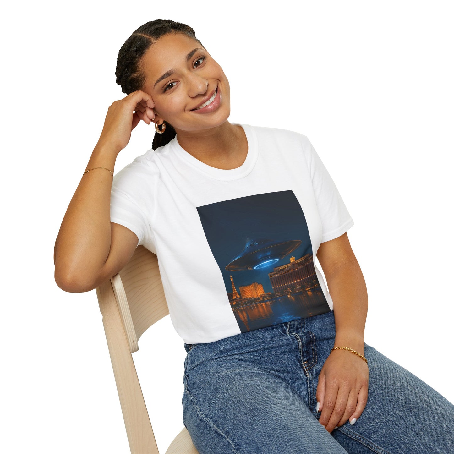 Mysterious UFO Over Vegas Unisex T-Shirt