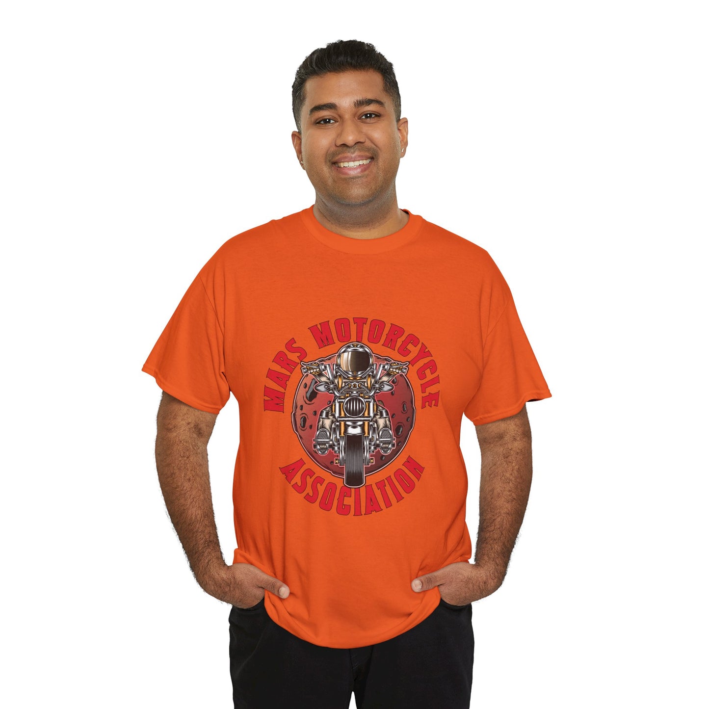Mars Motorcycle Association Unisex Heavy Cotton Tee - Perfect Gift for Bikers