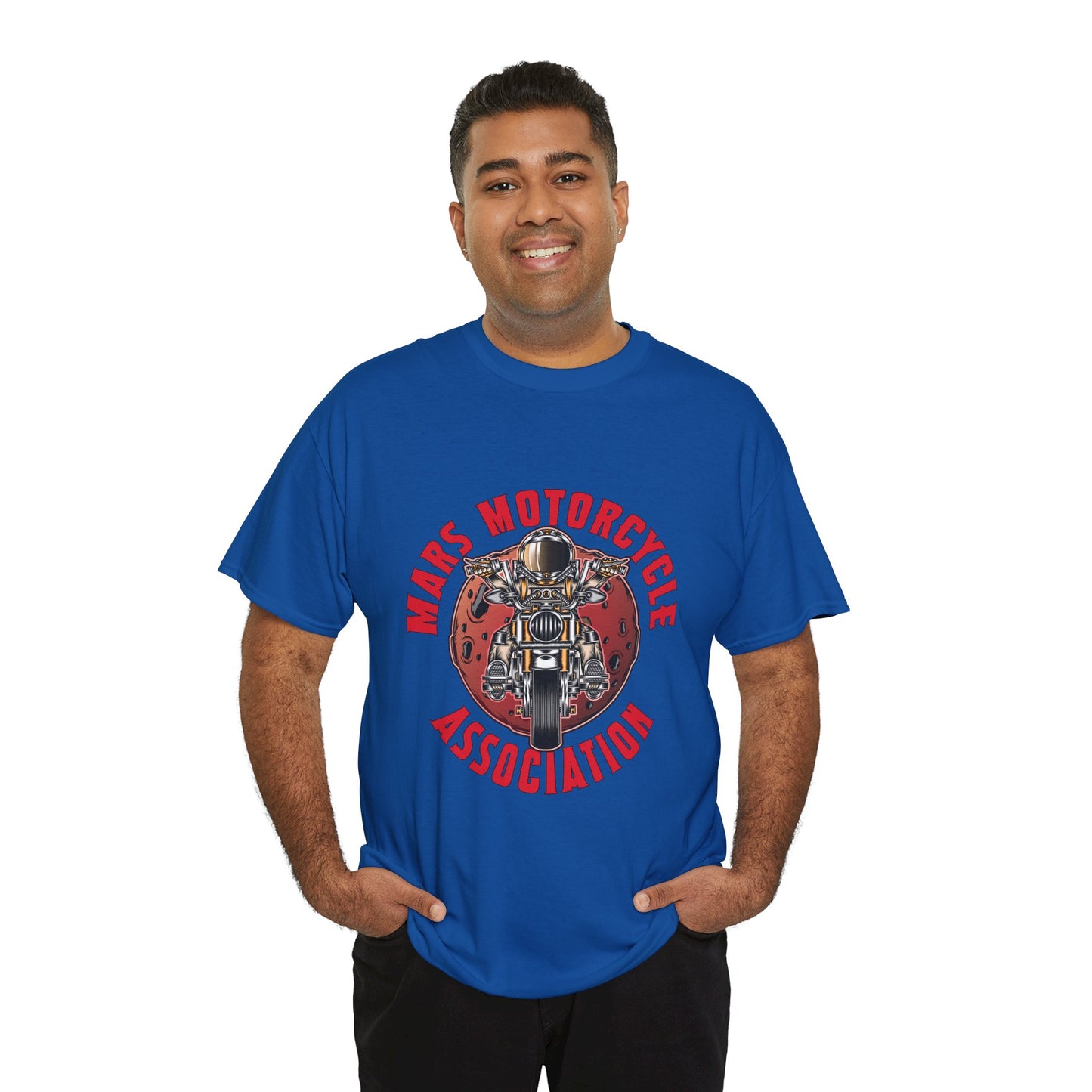 Mars Motorcycle Association Unisex Heavy Cotton Tee - Perfect Gift for Bikers