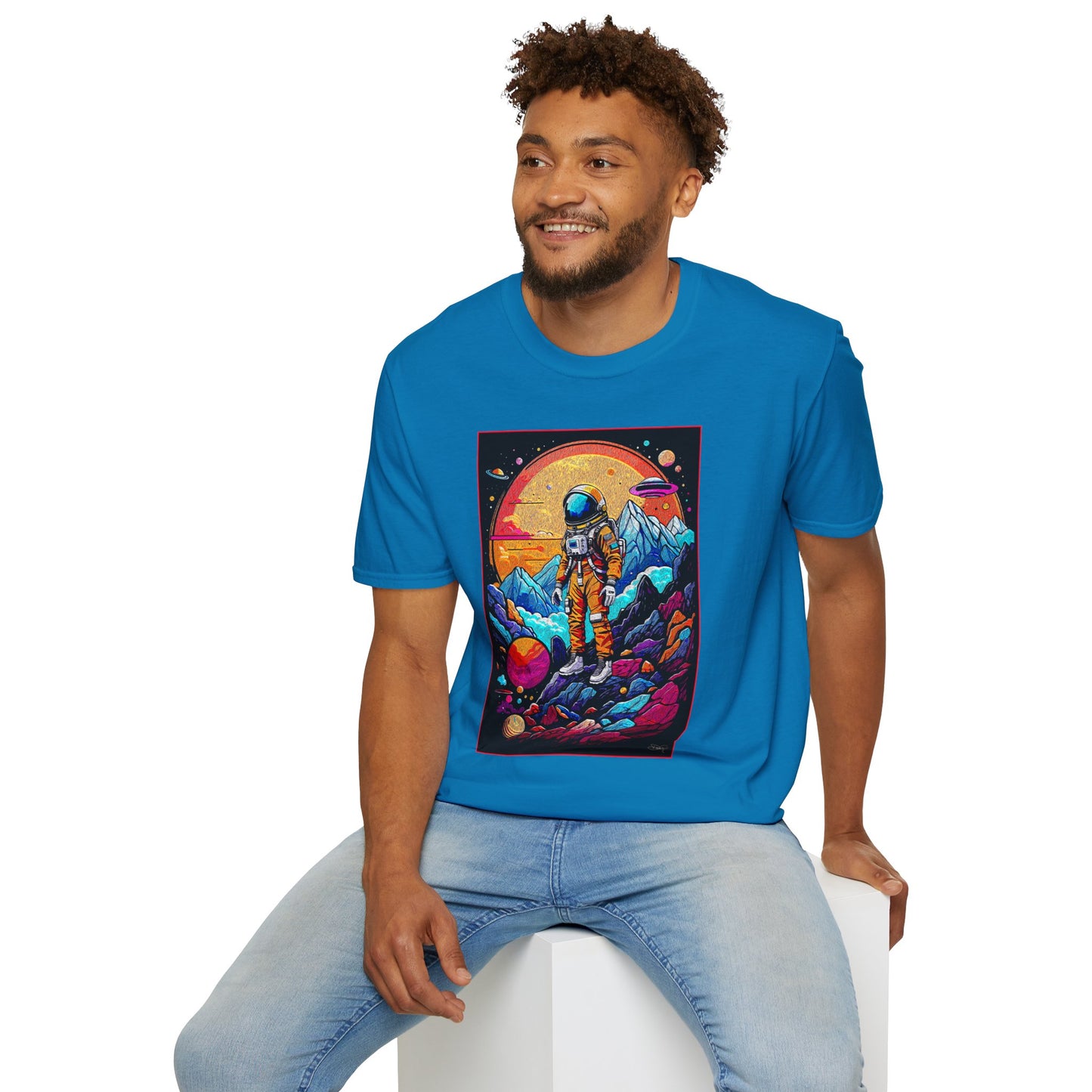 Astronaut Adventure T-Shirt | Cosmic Space Tee, Unisex Graphic Shirt, Gift for Space Lovers, Festival Wear, Outer Space Design