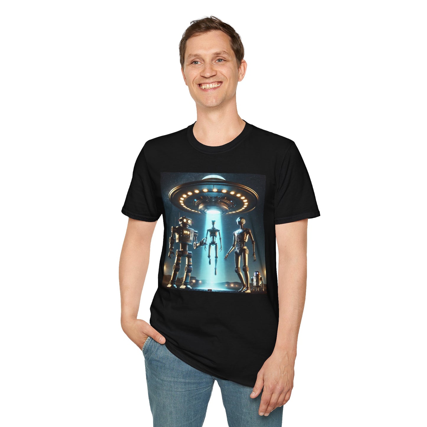 Retro Sci-Fi Unisex T-Shirt, Alien Design Shirt, Gift for Space Lovers, Cool Graphic Tee, Perfect for Sci-Fi Fans, Casual Wear