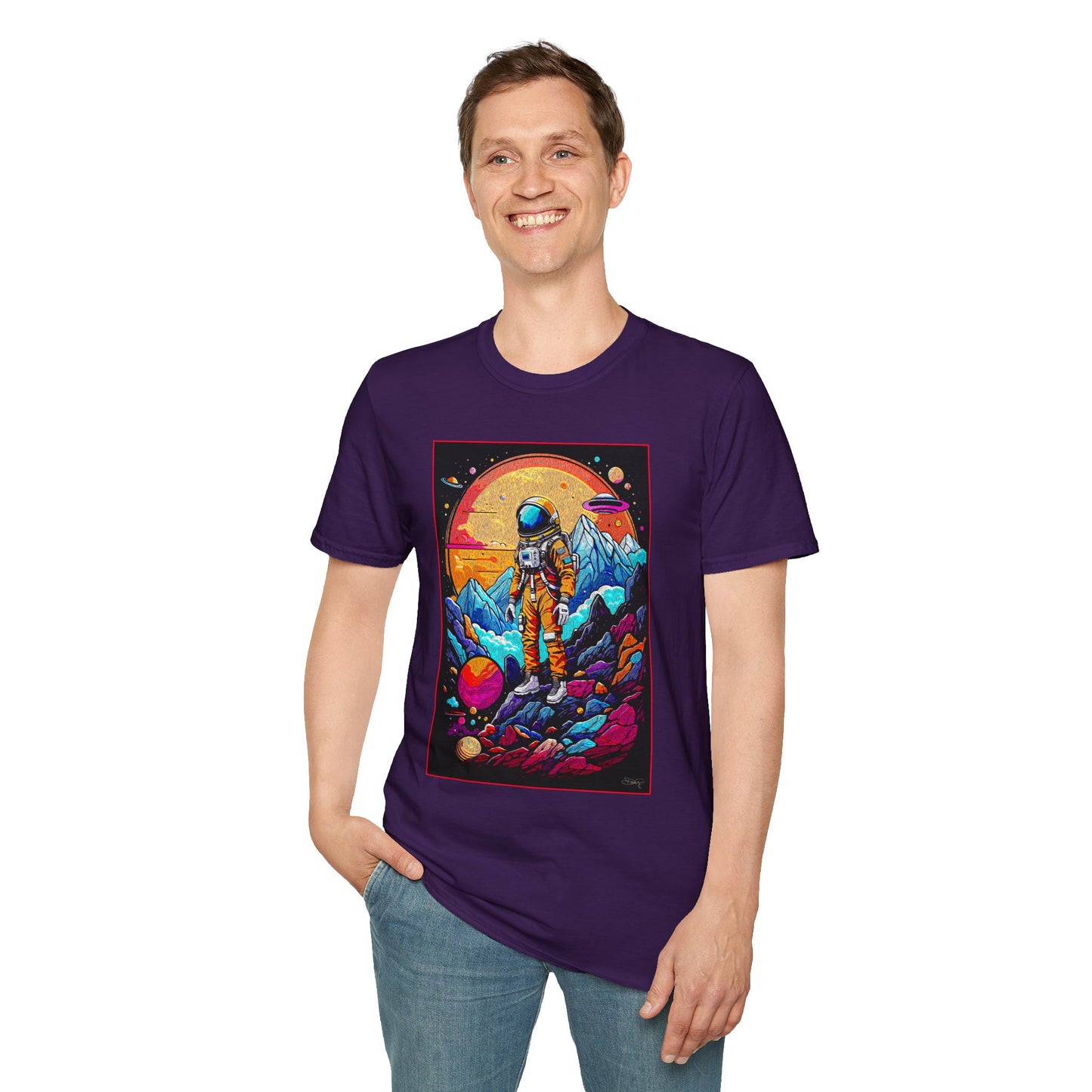 Astronaut Adventure T-Shirt | Cosmic Space Tee, Unisex Graphic Shirt, Gift for Space Lovers, Festival Wear, Outer Space Design
