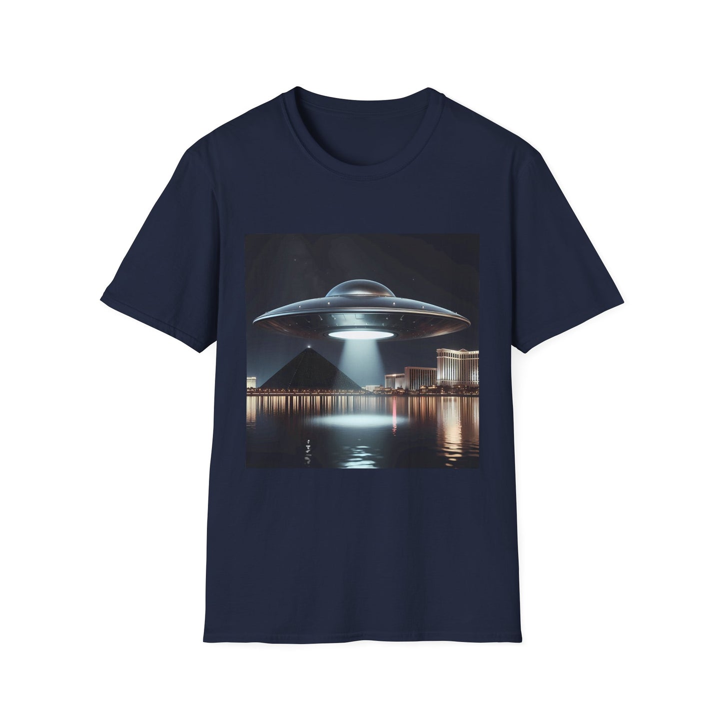 Vintage UFO Graphic Unisex T-Shirt, Retro Tee for Sci-Fi Lovers, Gift for Space Enthusiasts, Cool Alien Design, Unique Casual Wear