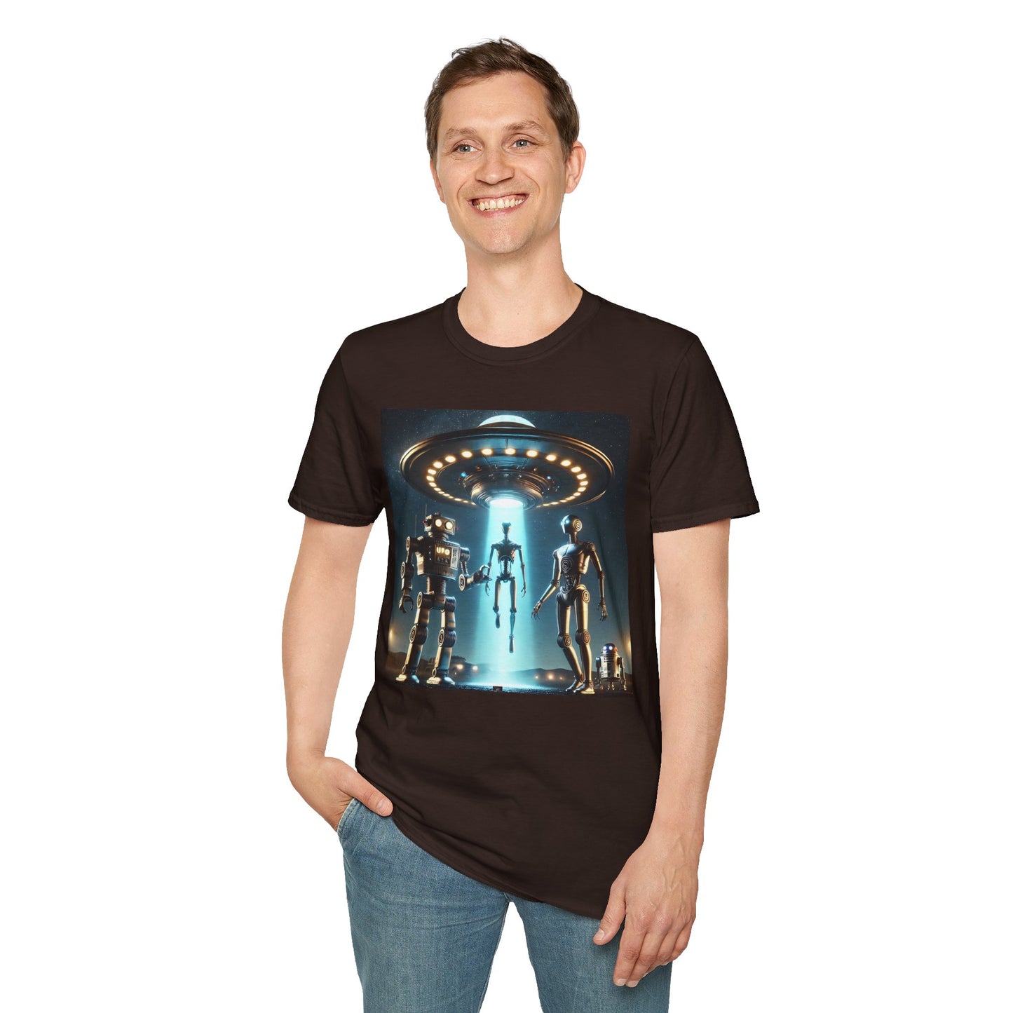 Retro Sci-Fi Unisex T-Shirt, Alien Design Shirt, Gift for Space Lovers, Cool Graphic Tee, Perfect for Sci-Fi Fans, Casual Wear