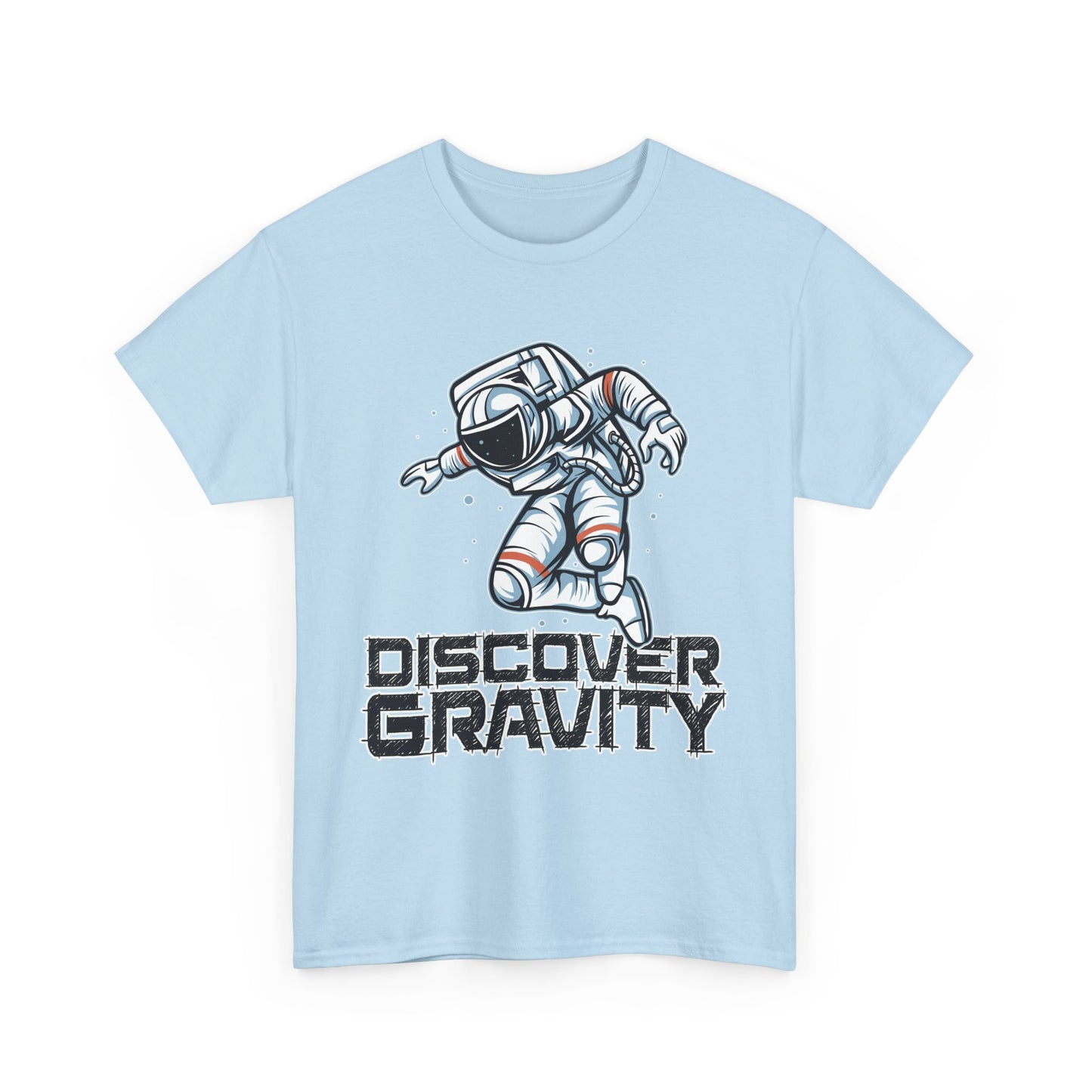 Discover Gravity. Unisex Heavy Cotton Tee - Fun Astronaut, Astronomy Graphic Tee - Unisex graphic design, png Express Delivery available