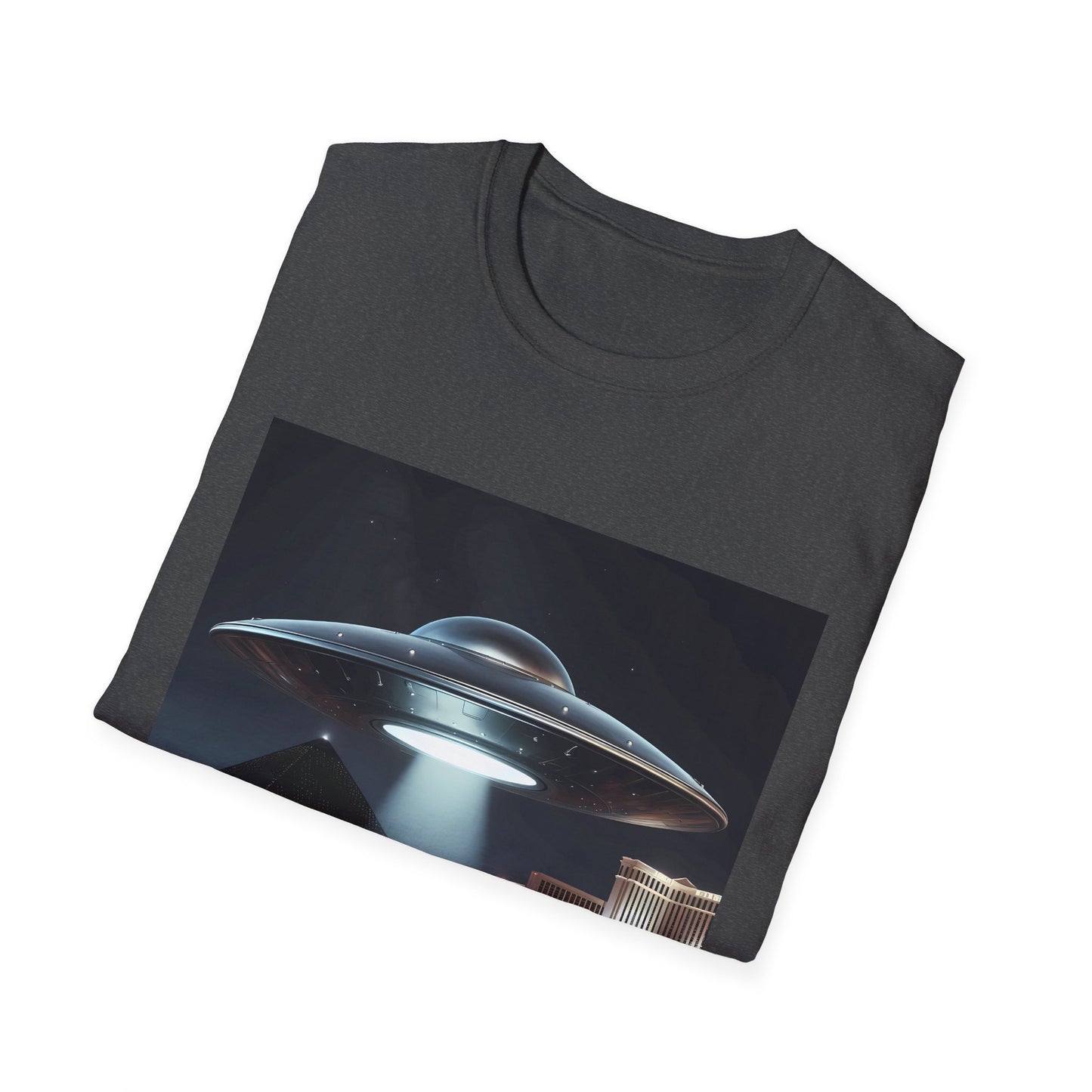 Vintage UFO Graphic Unisex T-Shirt, Retro Tee for Sci-Fi Lovers, Gift for Space Enthusiasts, Cool Alien Design, Unique Casual Wear
