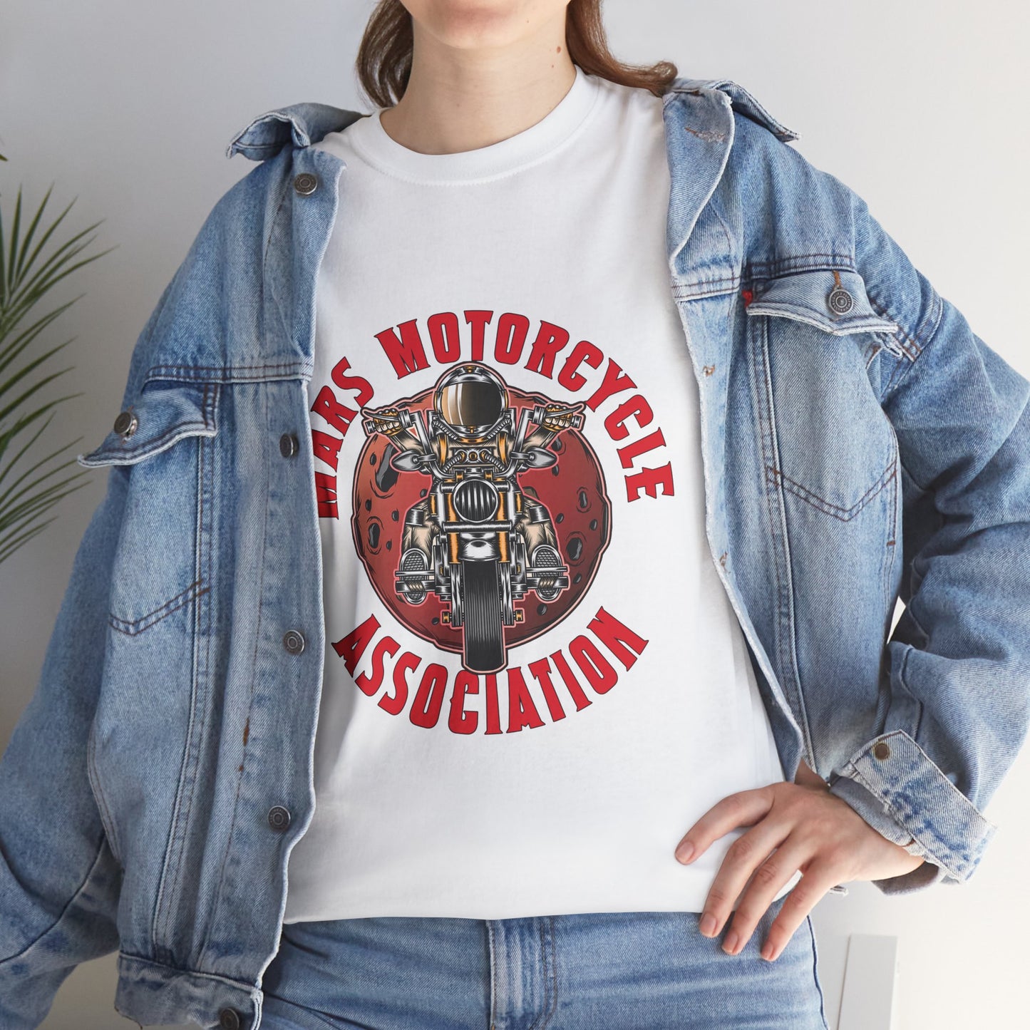 Mars Motorcycle Association Unisex Heavy Cotton Tee - Perfect Gift for Bikers