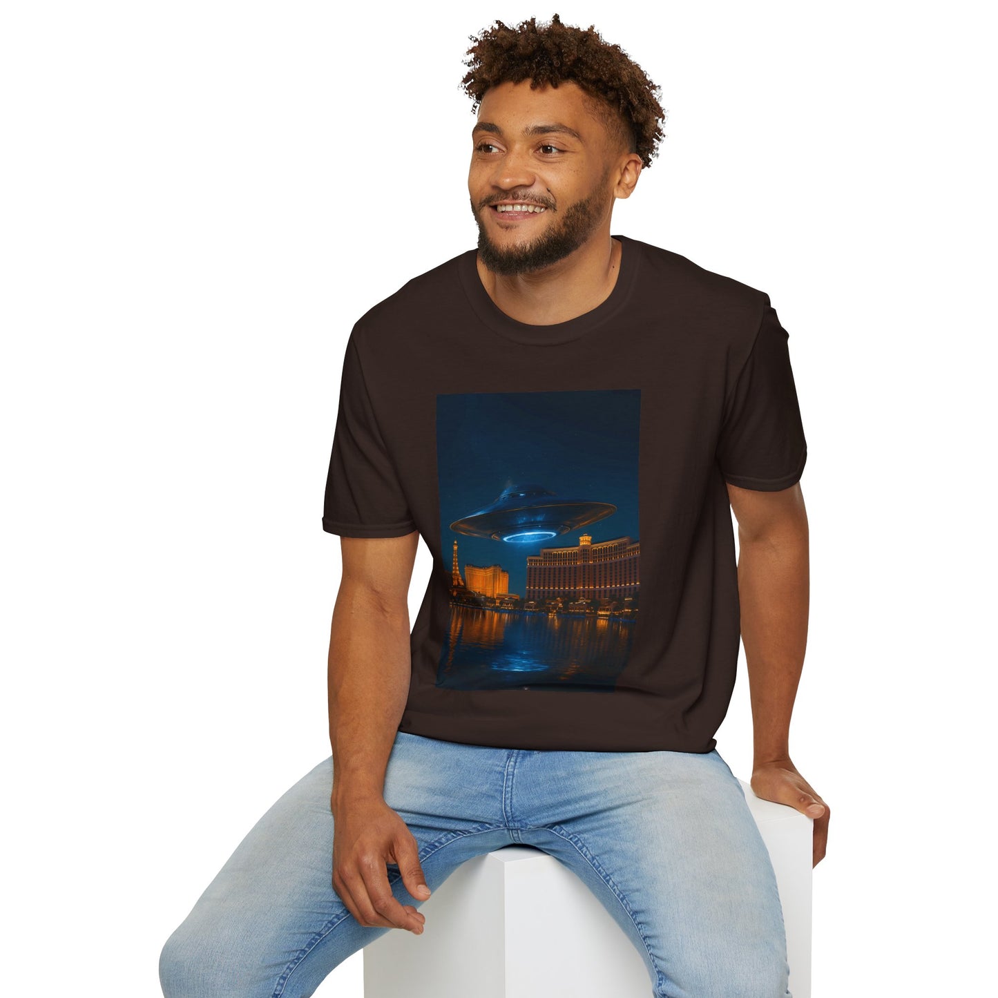 Mysterious UFO Over Vegas Unisex T-Shirt