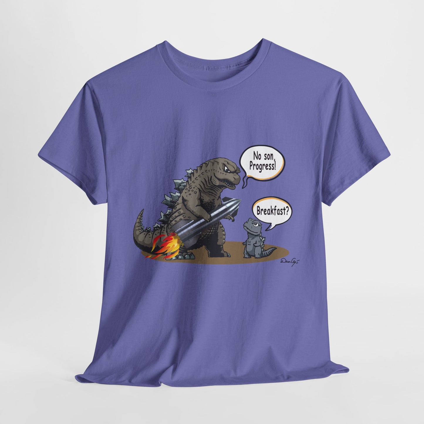 Godzilla, Son and SpaceX, Unisex Heavy Cotton Tee, print design, t-shirt, t-shirts, t-shirts, png, funny, cartoons, tee