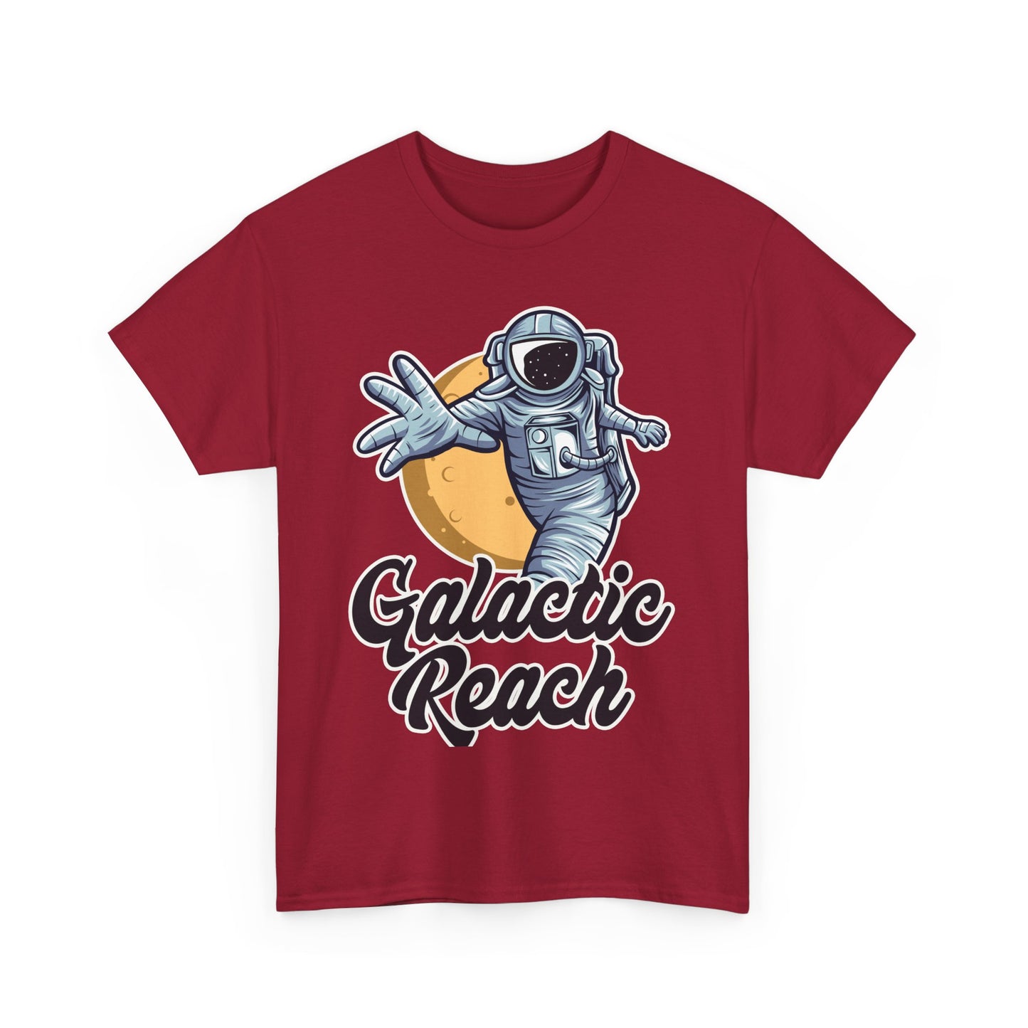 Galactic Reach, Astronaut, Unisex Heavy Cotton Tee, Express Delivery available, graphic design, png