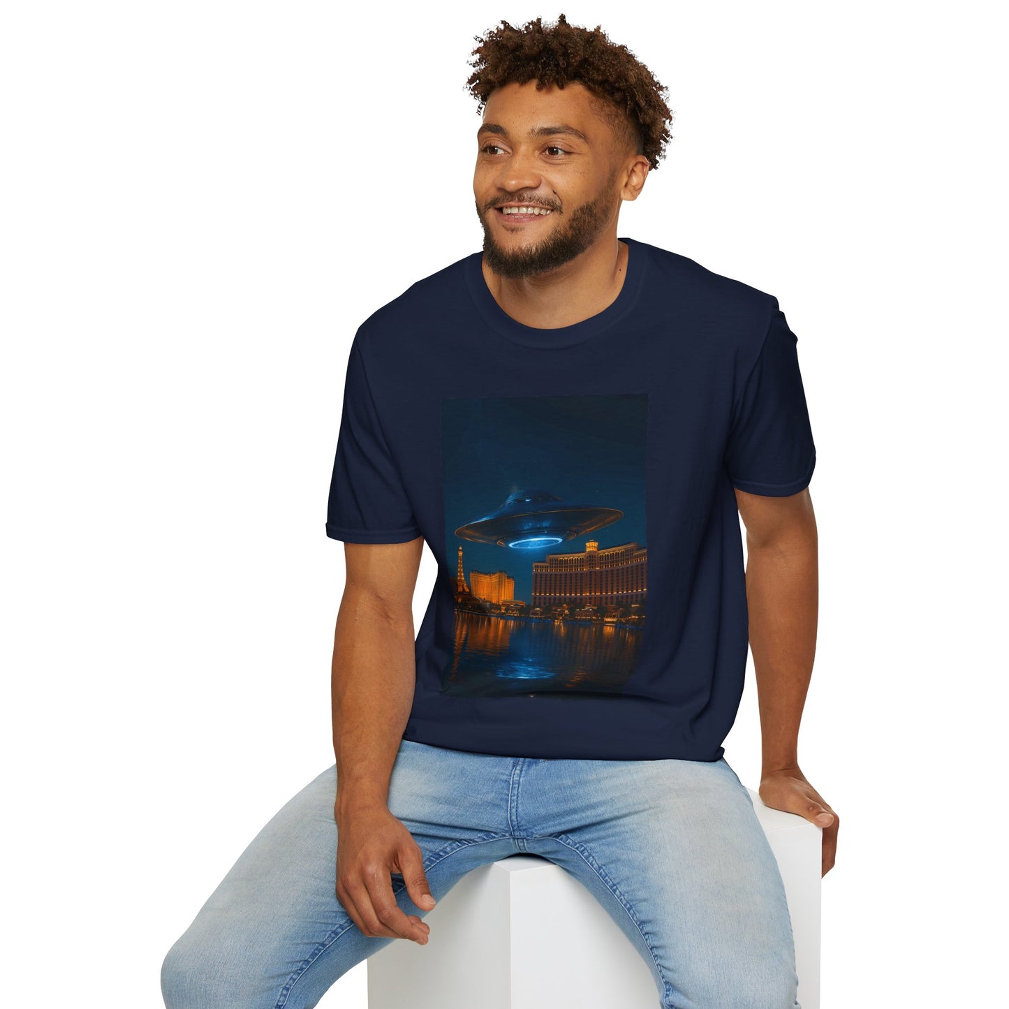 Mysterious UFO Over Vegas Unisex T-Shirt
