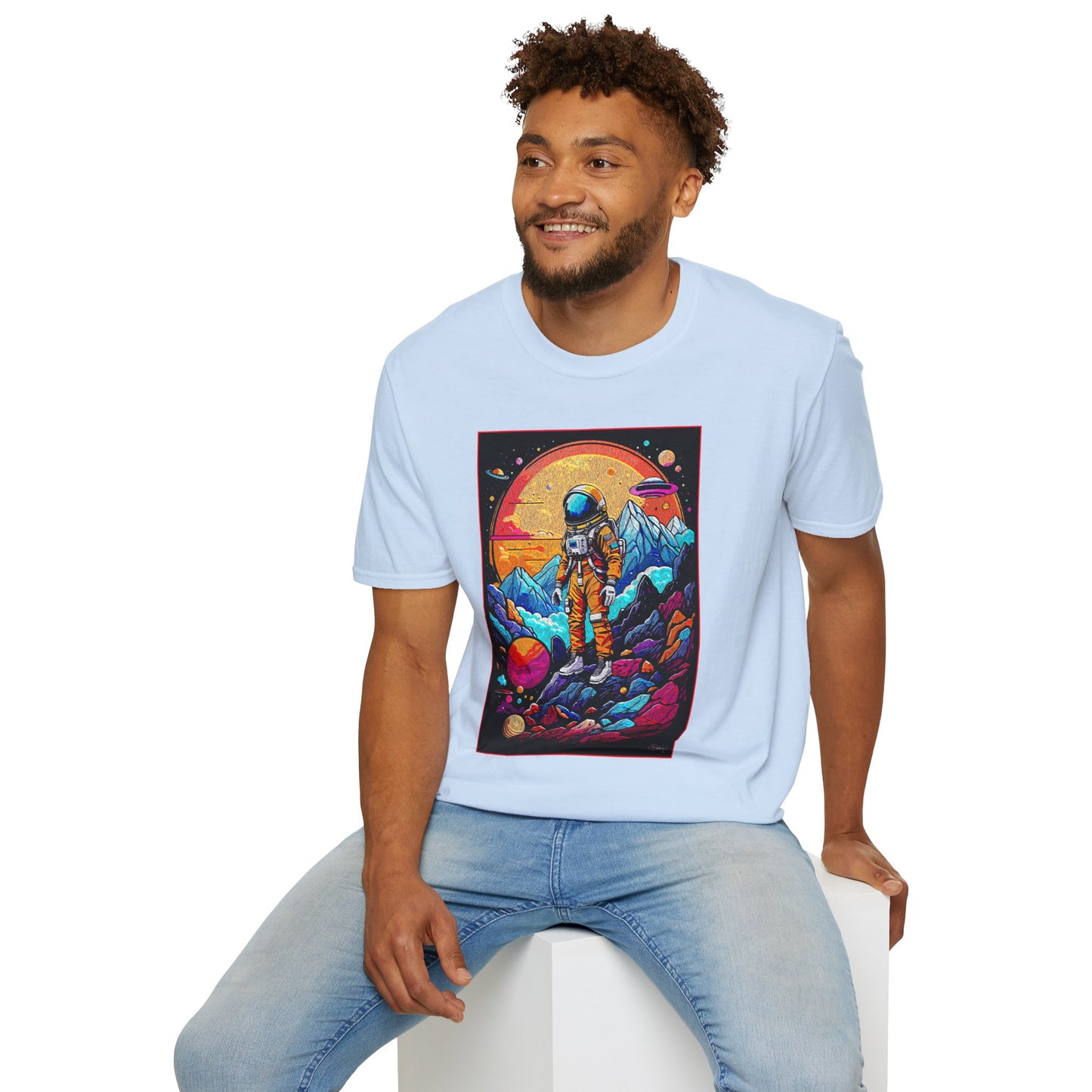Astronaut Adventure T-Shirt | Cosmic Space Tee, Unisex Graphic Shirt, Gift for Space Lovers, Festival Wear, Outer Space Design