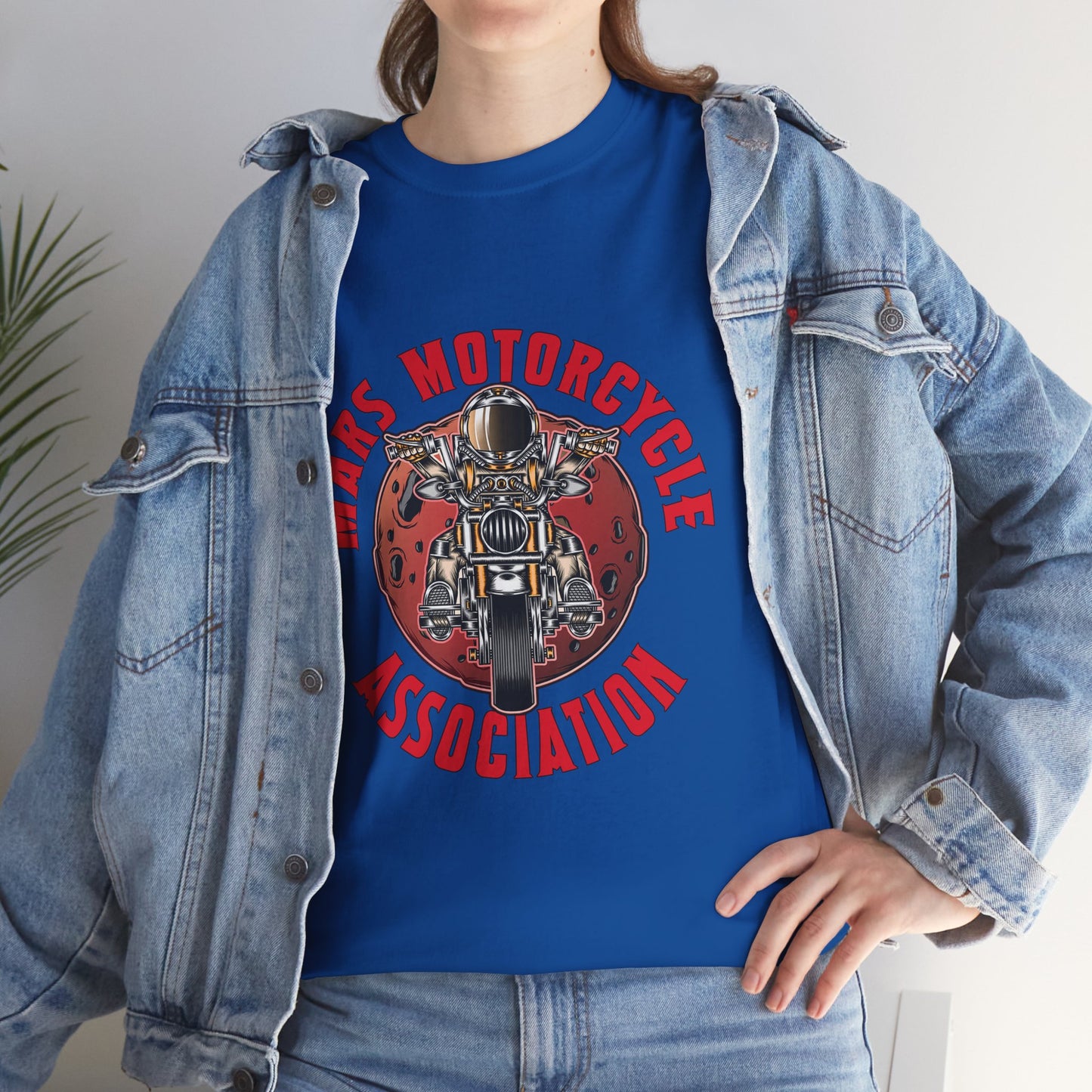 Mars Motorcycle Association Unisex Heavy Cotton Tee - Perfect Gift for Bikers