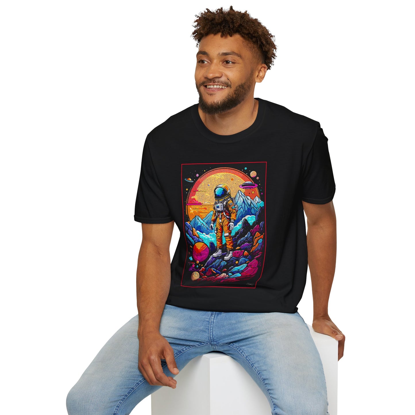 Astronaut Adventure T-Shirt | Cosmic Space Tee, Unisex Graphic Shirt, Gift for Space Lovers, Festival Wear, Outer Space Design