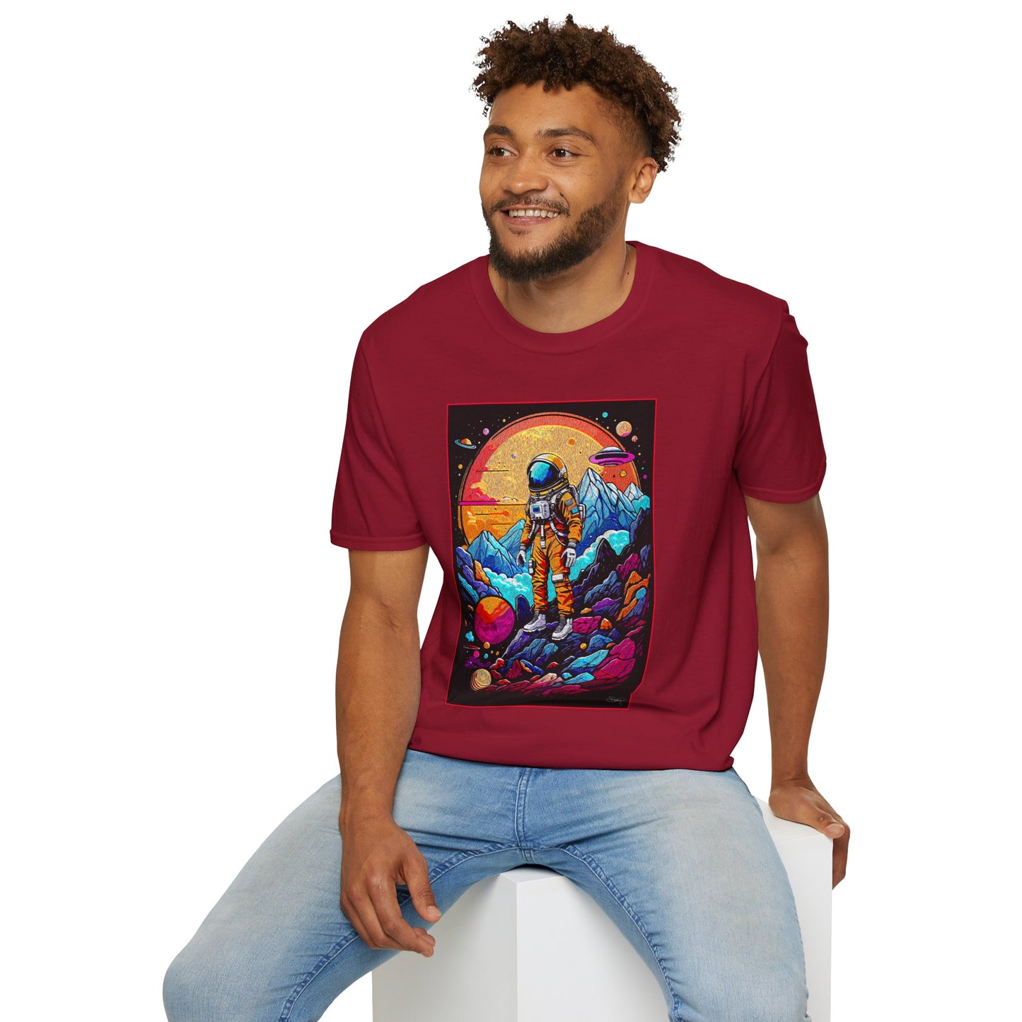 Astronaut Adventure T-Shirt | Cosmic Space Tee, Unisex Graphic Shirt, Gift for Space Lovers, Festival Wear, Outer Space Design