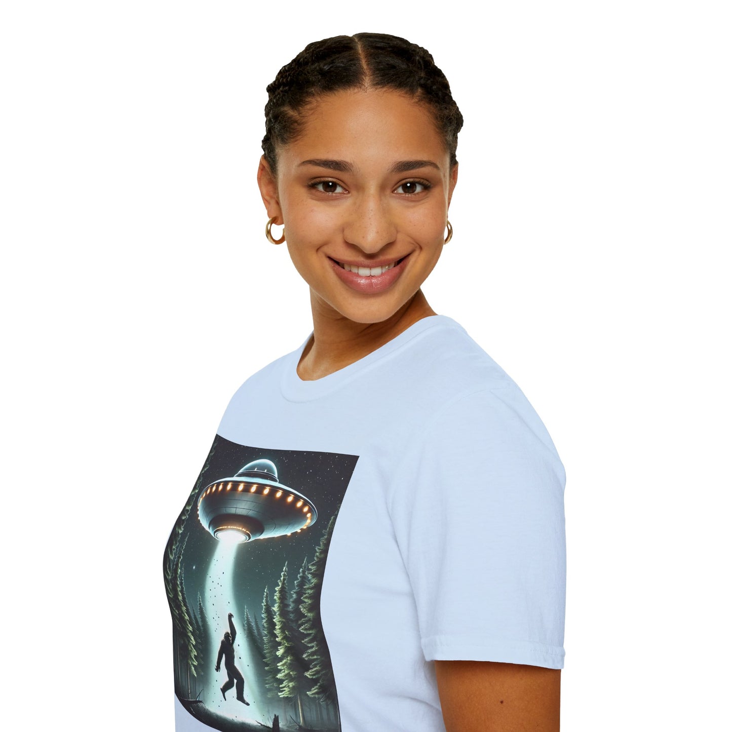 Funny UFO Abduction Unisex T-Shirt, Alien Theme Tee, Gift for Sci-Fi Lovers, Cool Graphic Shirt, Quirky Apparel, Unique Vintage Style