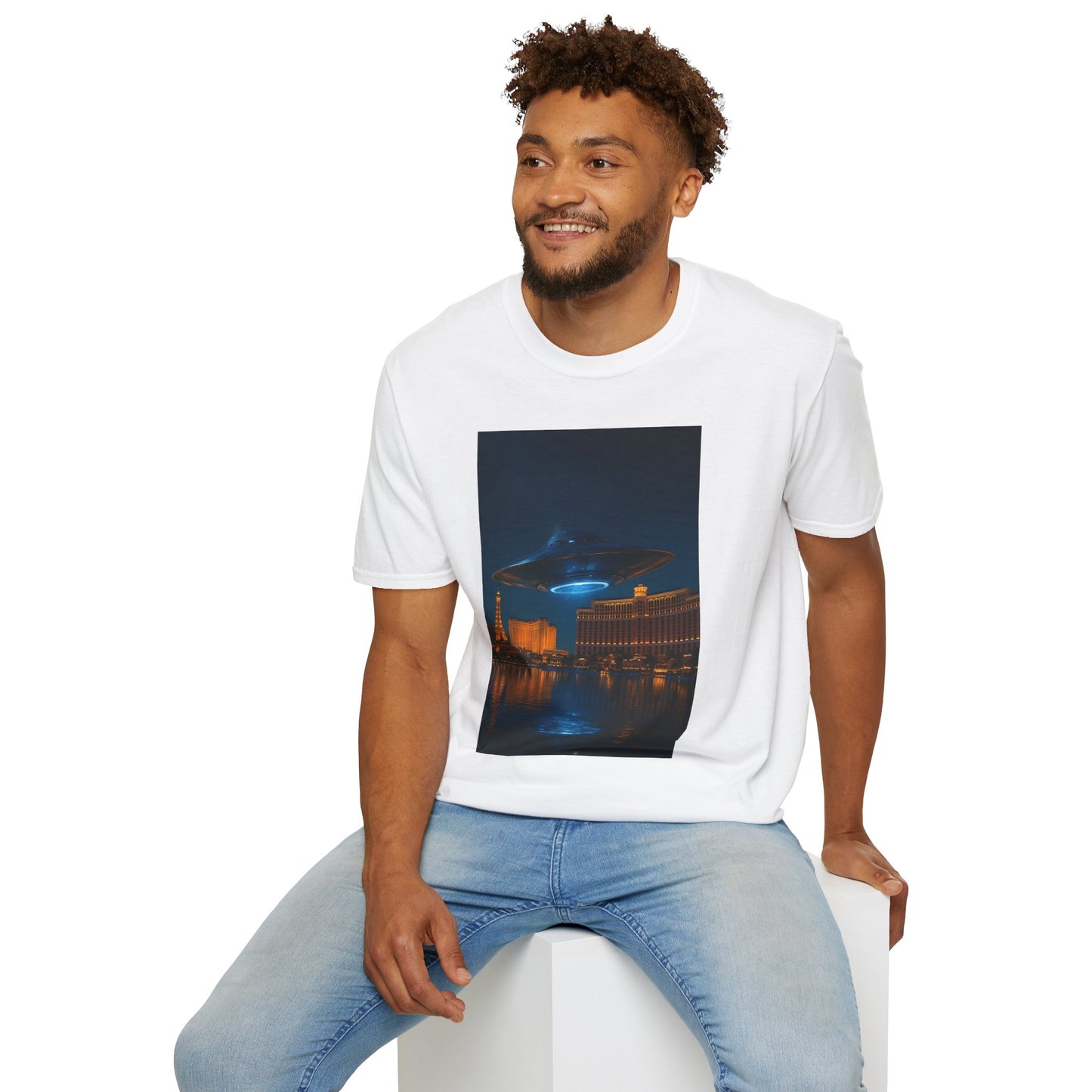 Mysterious UFO Over Vegas Unisex T-Shirt