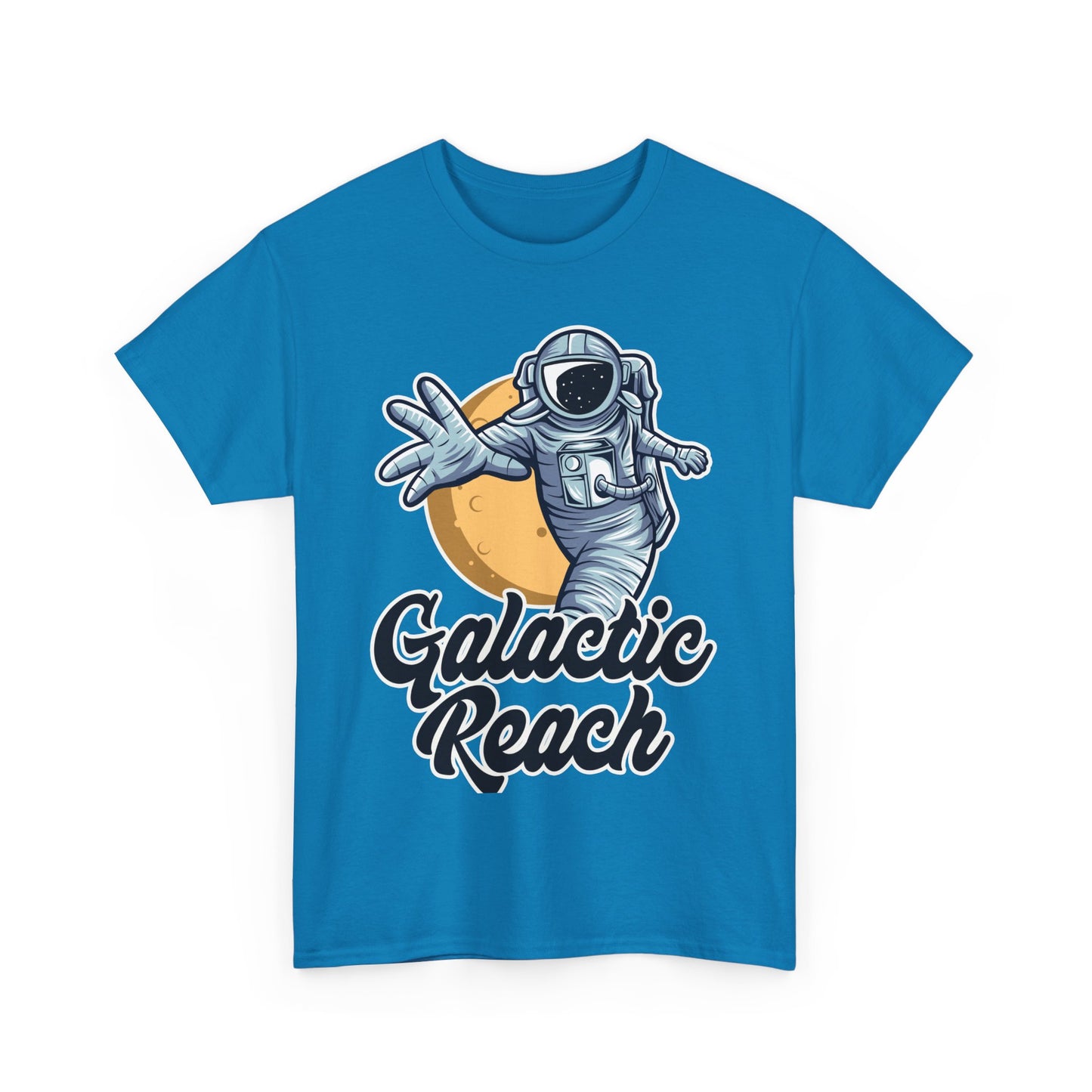 Galactic Reach, Astronaut, Unisex Heavy Cotton Tee, Express Delivery available, graphic design, png