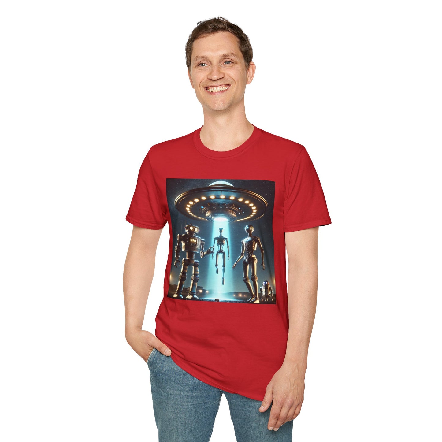 Retro Sci-Fi Unisex T-Shirt, Alien Design Shirt, Gift for Space Lovers, Cool Graphic Tee, Perfect for Sci-Fi Fans, Casual Wear
