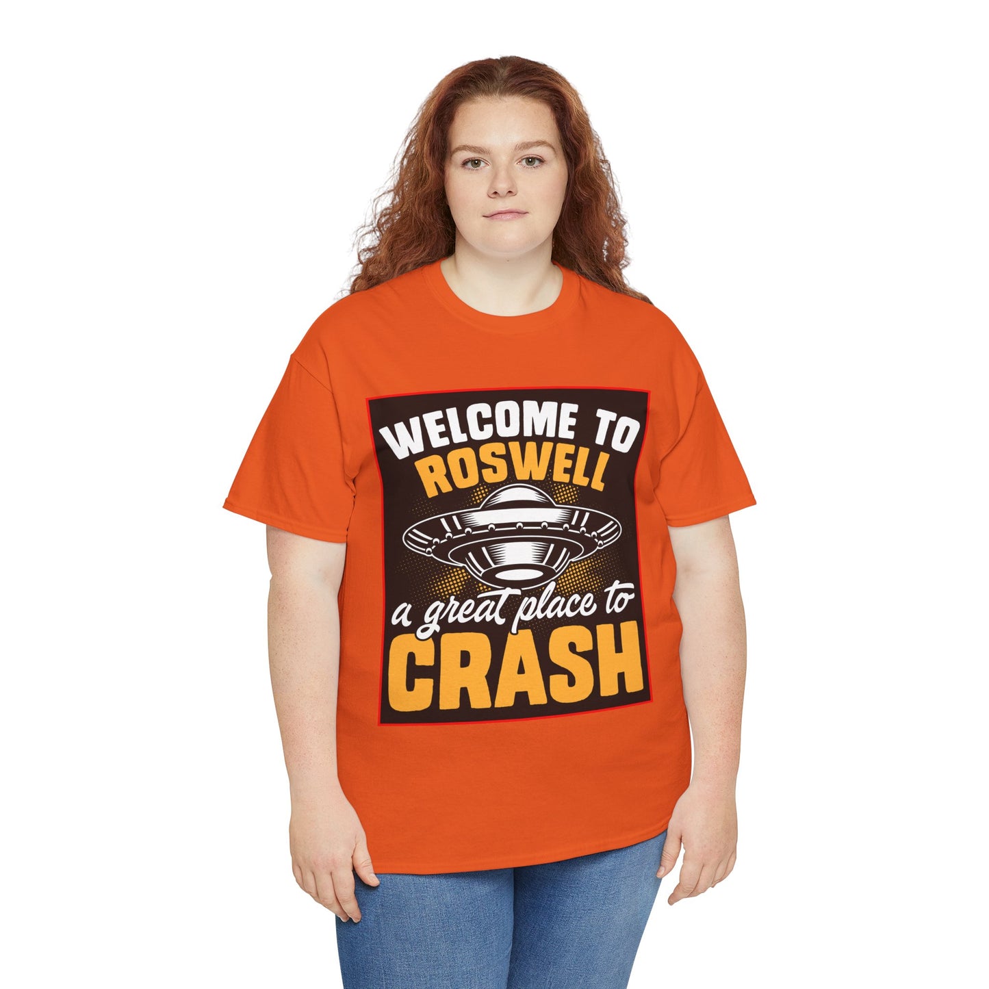 Roswell, UFO, Unisex Heavy Cotton Tee, graphic design, png, t-shirts, t-shirt, tshirts