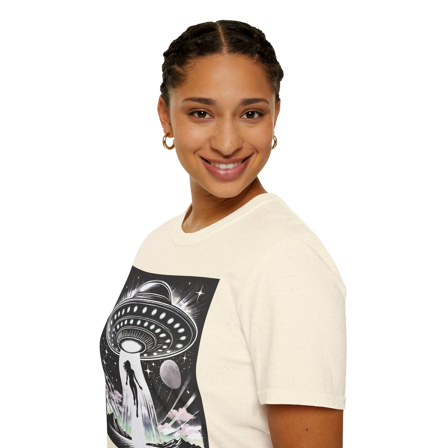 Cosmic Alien Abduction T-Shirt, Retro UFO Shirt, t-shirts, tshirts, Space Enthusiast Apparel, Graphic Tee, Gift for Sci-Fi Lovers, tees, png
