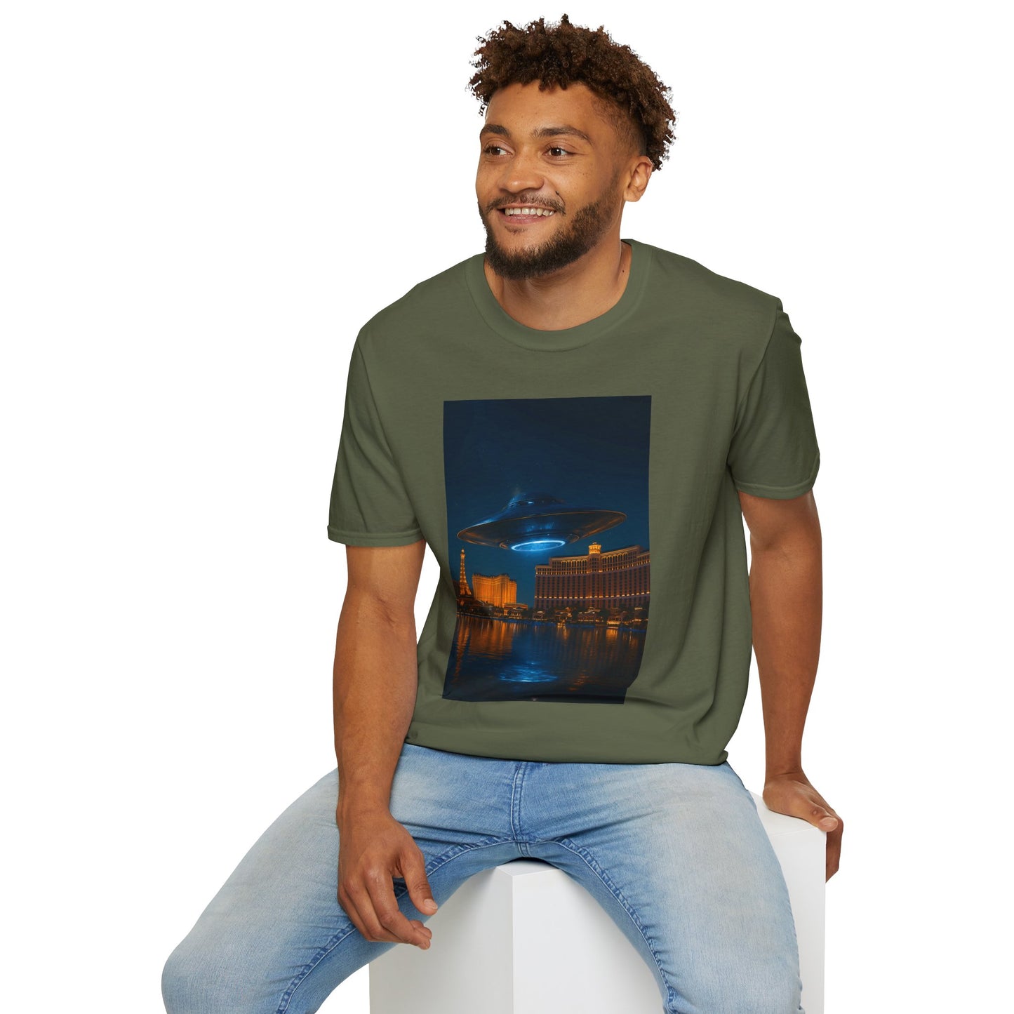 Mysterious UFO Over Vegas Unisex T-Shirt