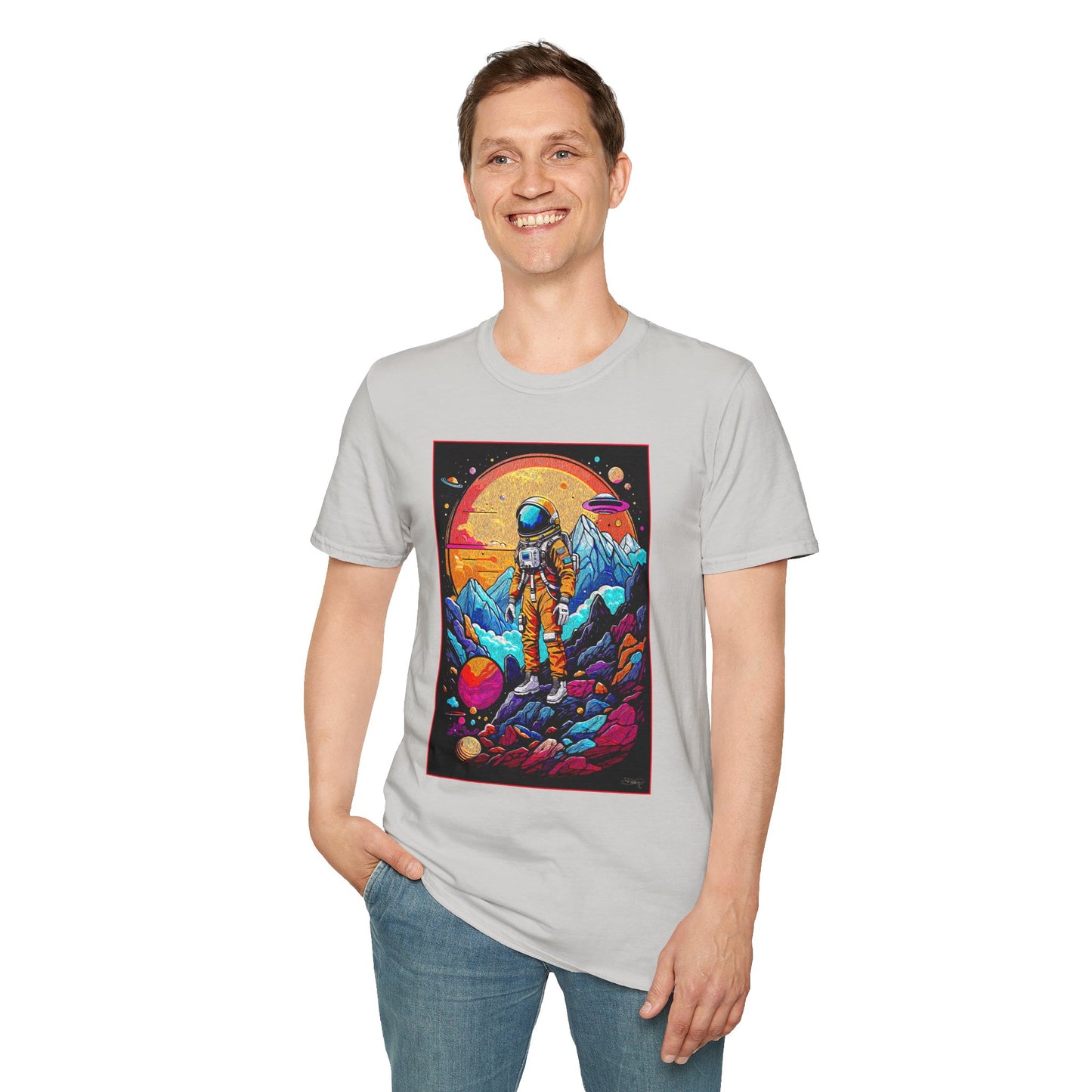Astronaut Adventure T-Shirt | Cosmic Space Tee, Unisex Graphic Shirt, Gift for Space Lovers, Festival Wear, Outer Space Design