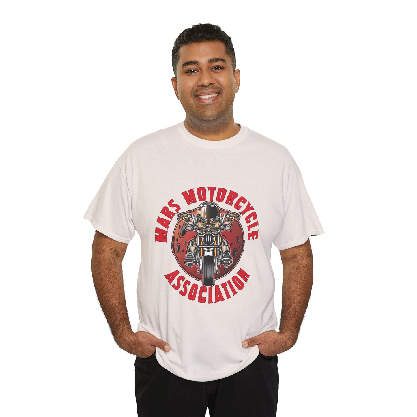 Mars Motorcycle Association Unisex Heavy Cotton Tee - Perfect Gift for Bikers