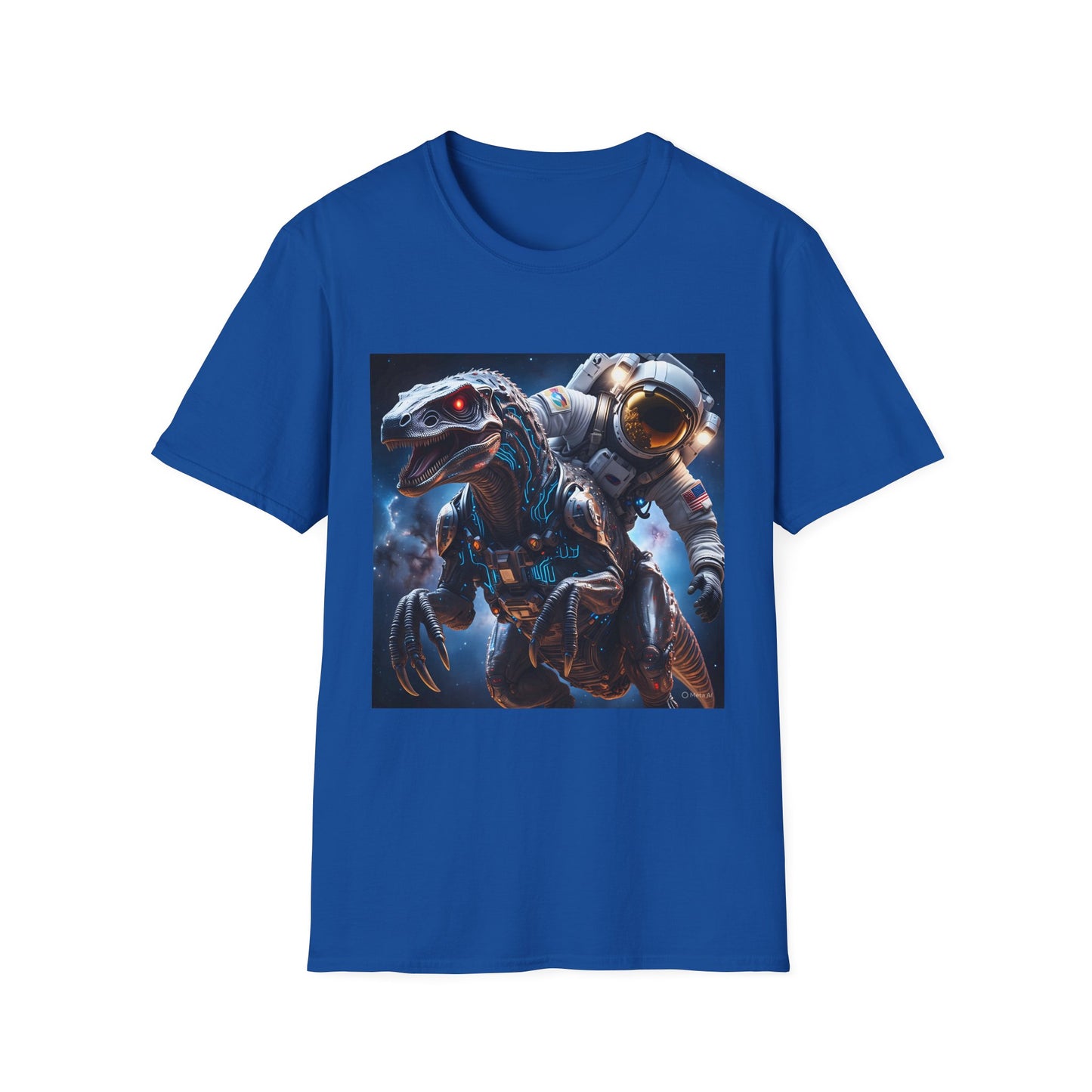 Space Dinosaur Unisex Softstyle T-Shirt, Fun Gift for Kids, Science Fiction Tee, Unique Graphic Shirt, Cool Outfit for Parties, t-shirt, tshirt, png