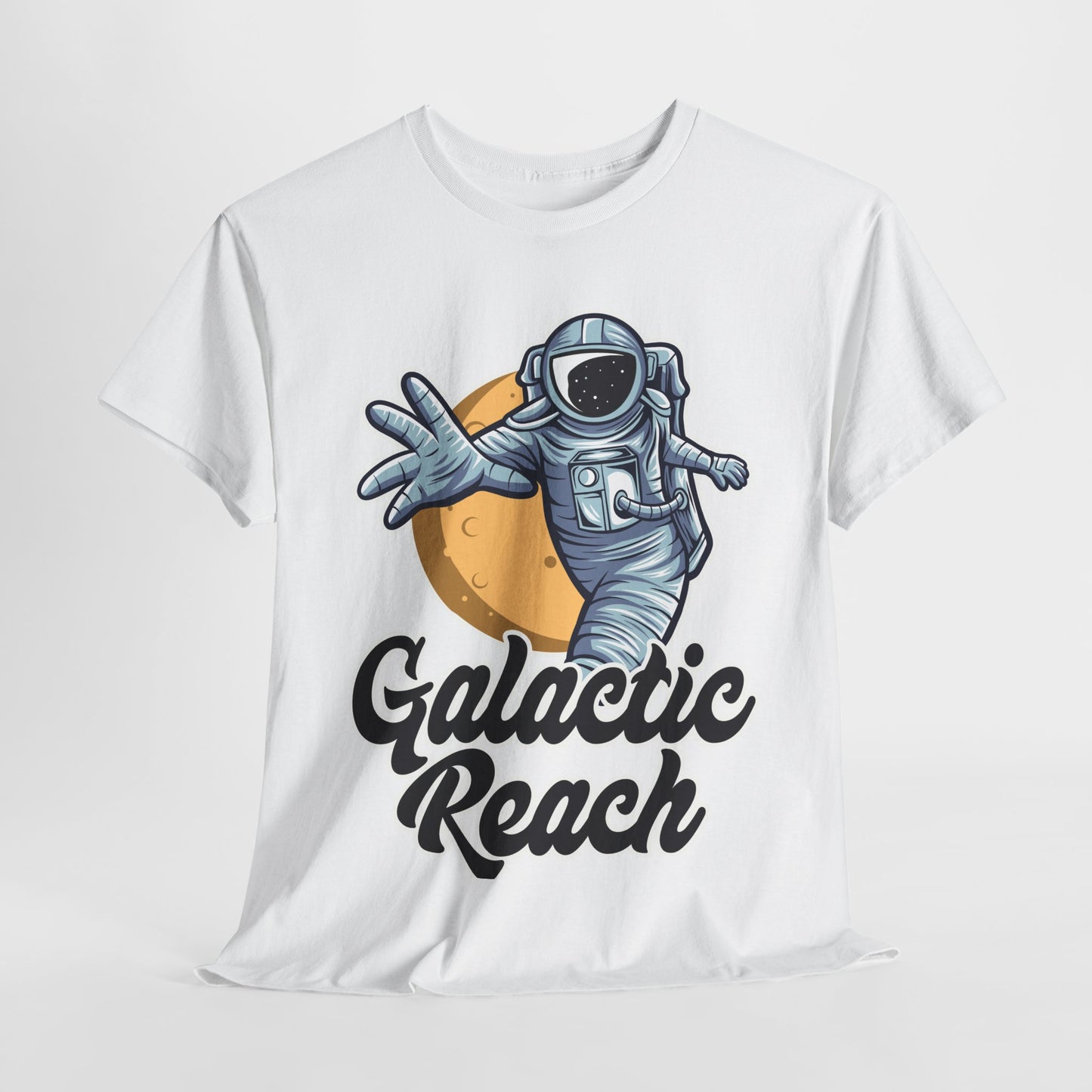 Galactic Reach, Astronaut, Unisex Heavy Cotton Tee, Express Delivery available, graphic design, png