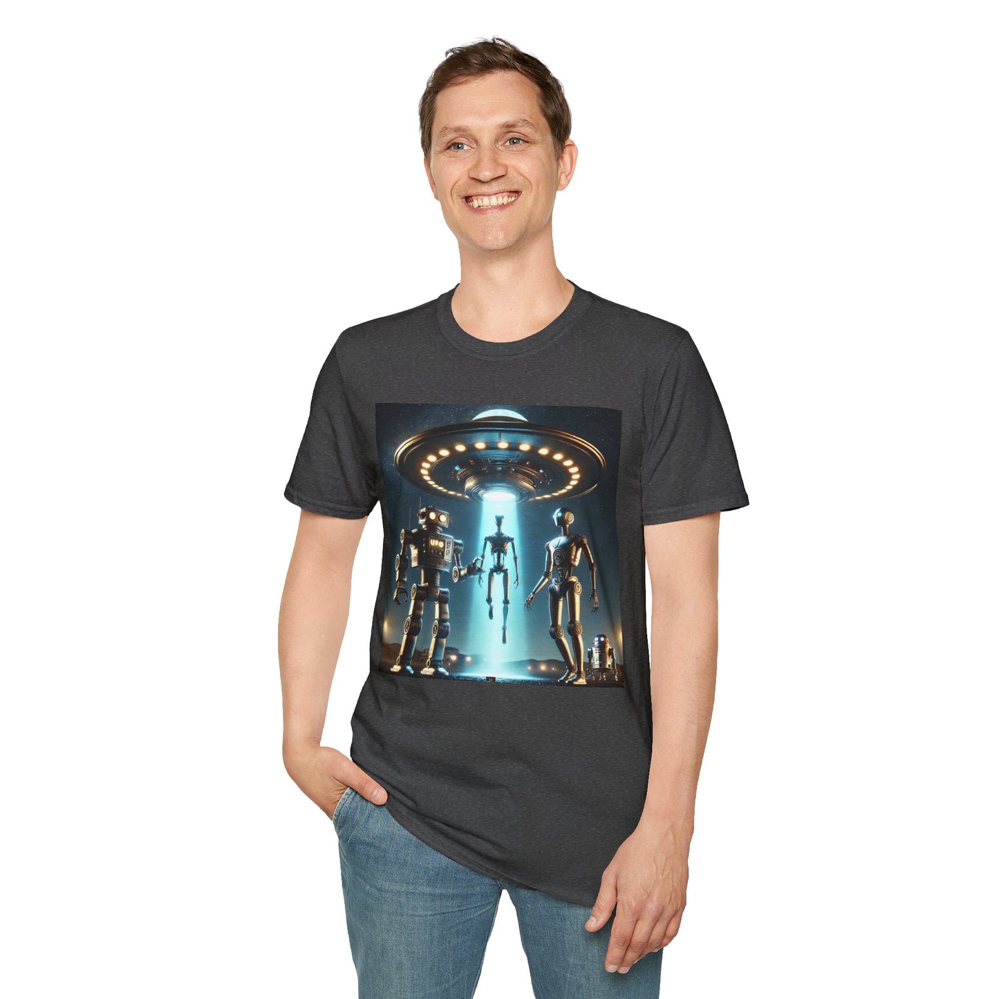 Retro Sci-Fi Unisex T-Shirt, Alien Design Shirt, Gift for Space Lovers, Cool Graphic Tee, Perfect for Sci-Fi Fans, Casual Wear