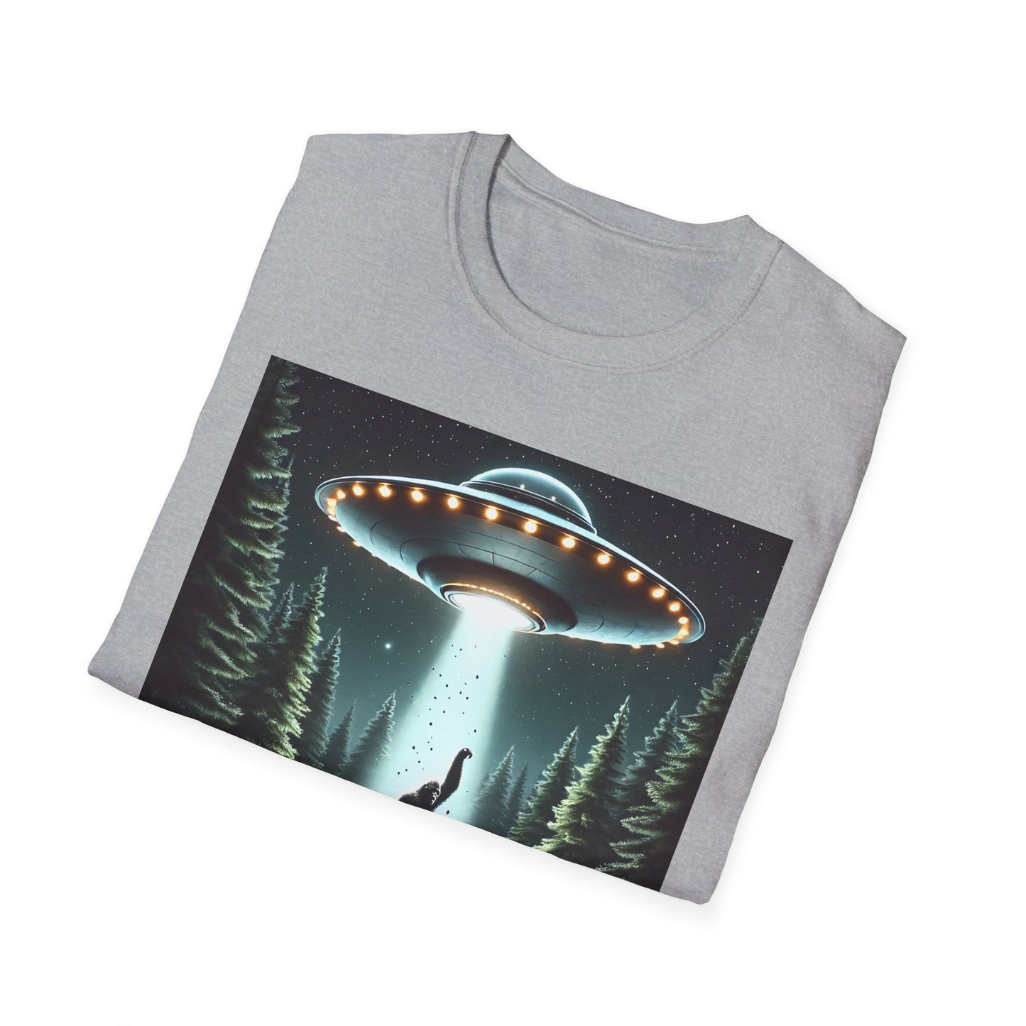 Funny UFO Abduction Unisex T-Shirt, Alien Theme Tee, Gift for Sci-Fi Lovers, Cool Graphic Shirt, Quirky Apparel, Unique Vintage Style