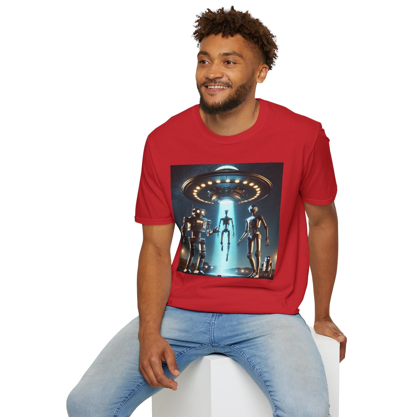 Retro Sci-Fi Unisex T-Shirt, Alien Design Shirt, Gift for Space Lovers, Cool Graphic Tee, Perfect for Sci-Fi Fans, Casual Wear