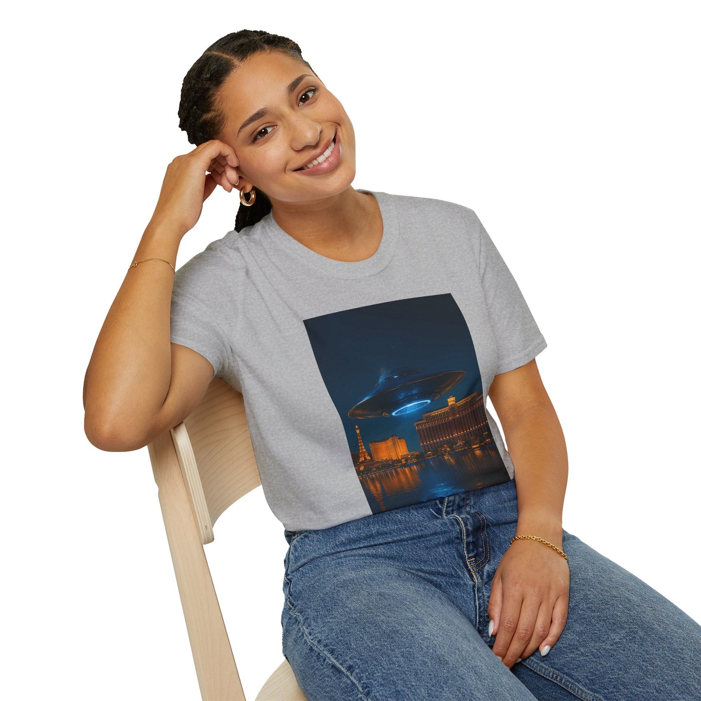 Mysterious UFO Over Vegas Unisex T-Shirt