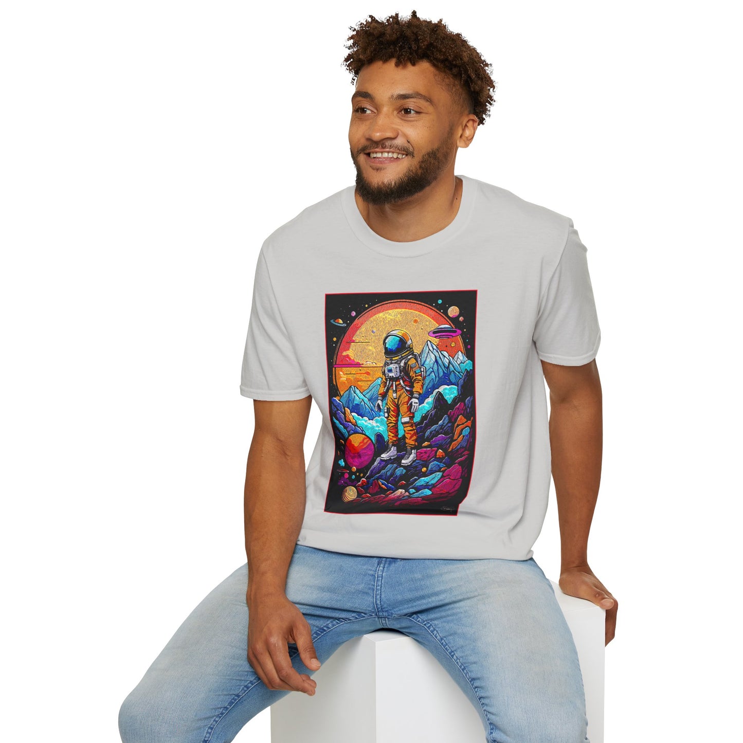 Astronaut Adventure T-Shirt | Cosmic Space Tee, Unisex Graphic Shirt, Gift for Space Lovers, Festival Wear, Outer Space Design