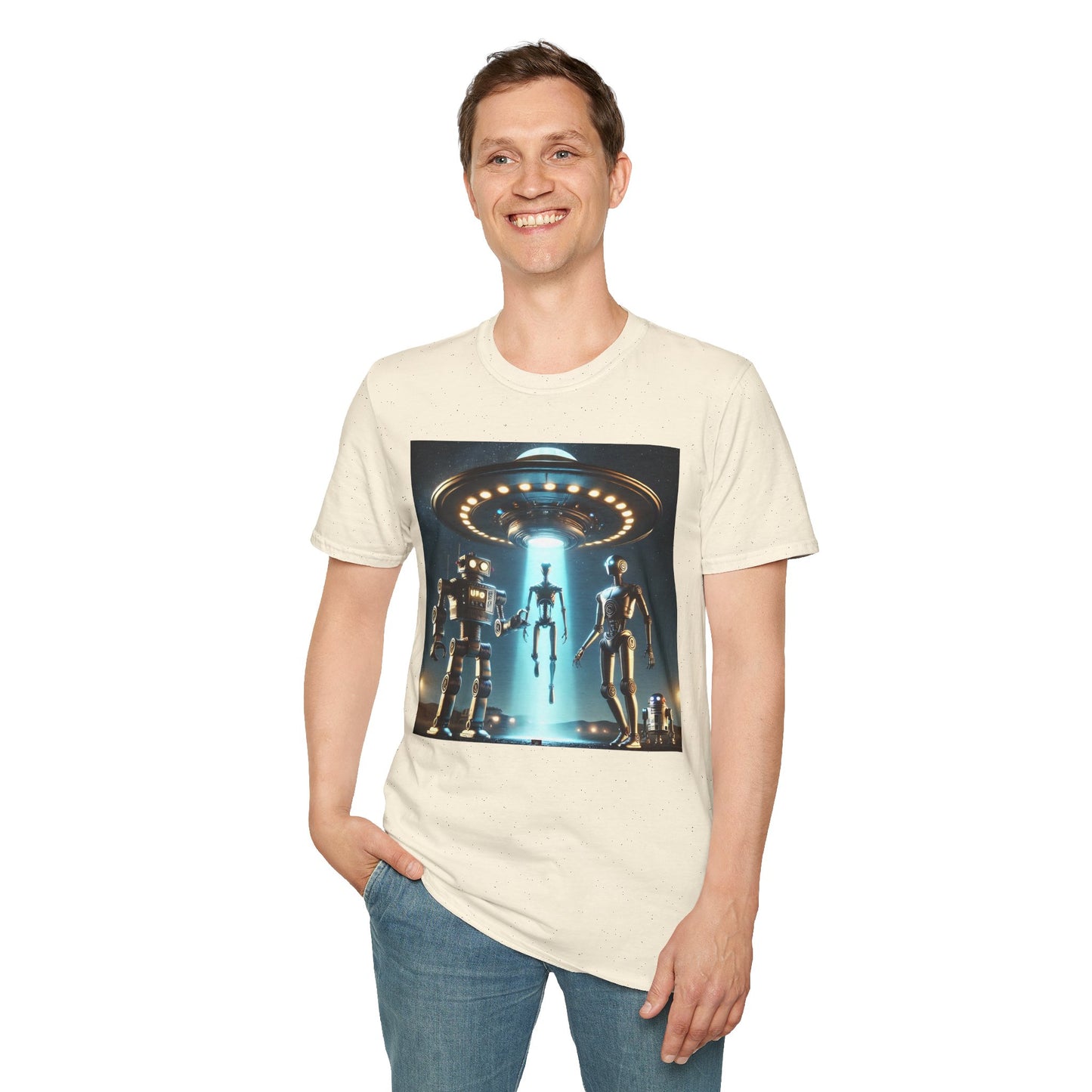Retro Sci-Fi Unisex T-Shirt, Alien Design Shirt, Gift for Space Lovers, Cool Graphic Tee, Perfect for Sci-Fi Fans, Casual Wear
